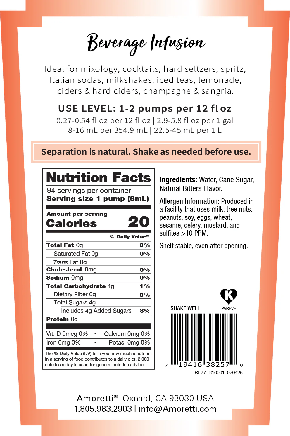 "Aper" Bitters Beverage Infusion - Image 2