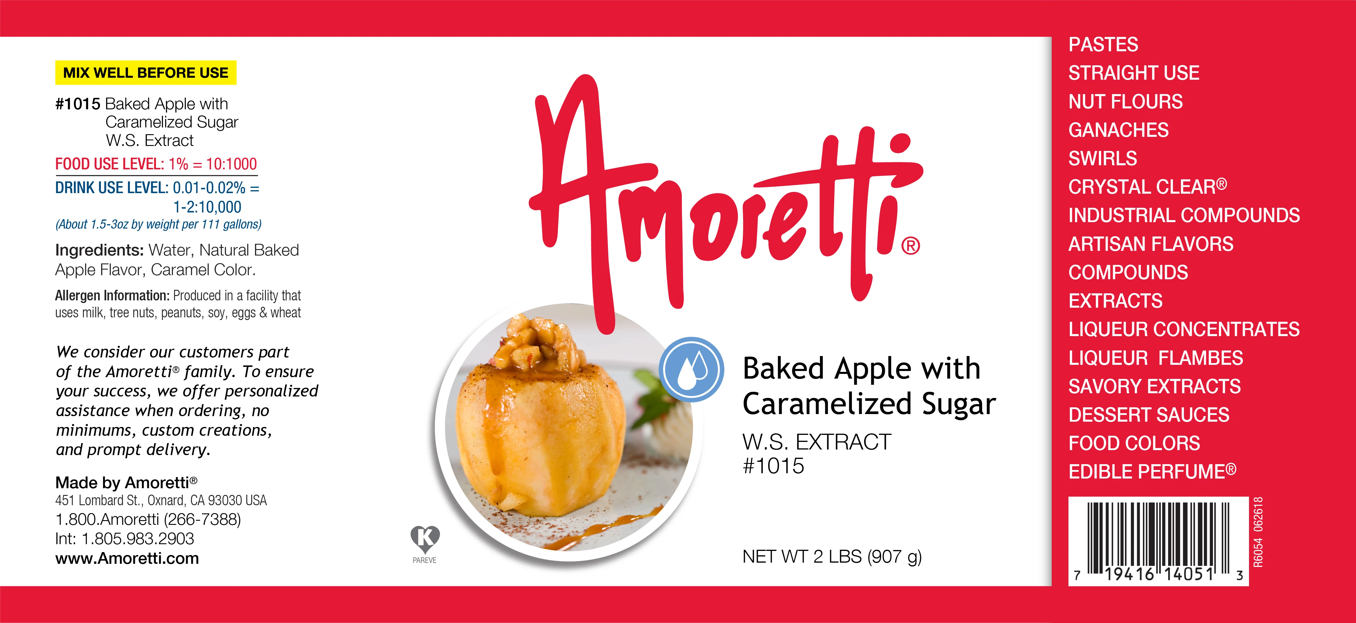 Baked Apple with Caramelized Sugar Extract Water Soluble - Image 2