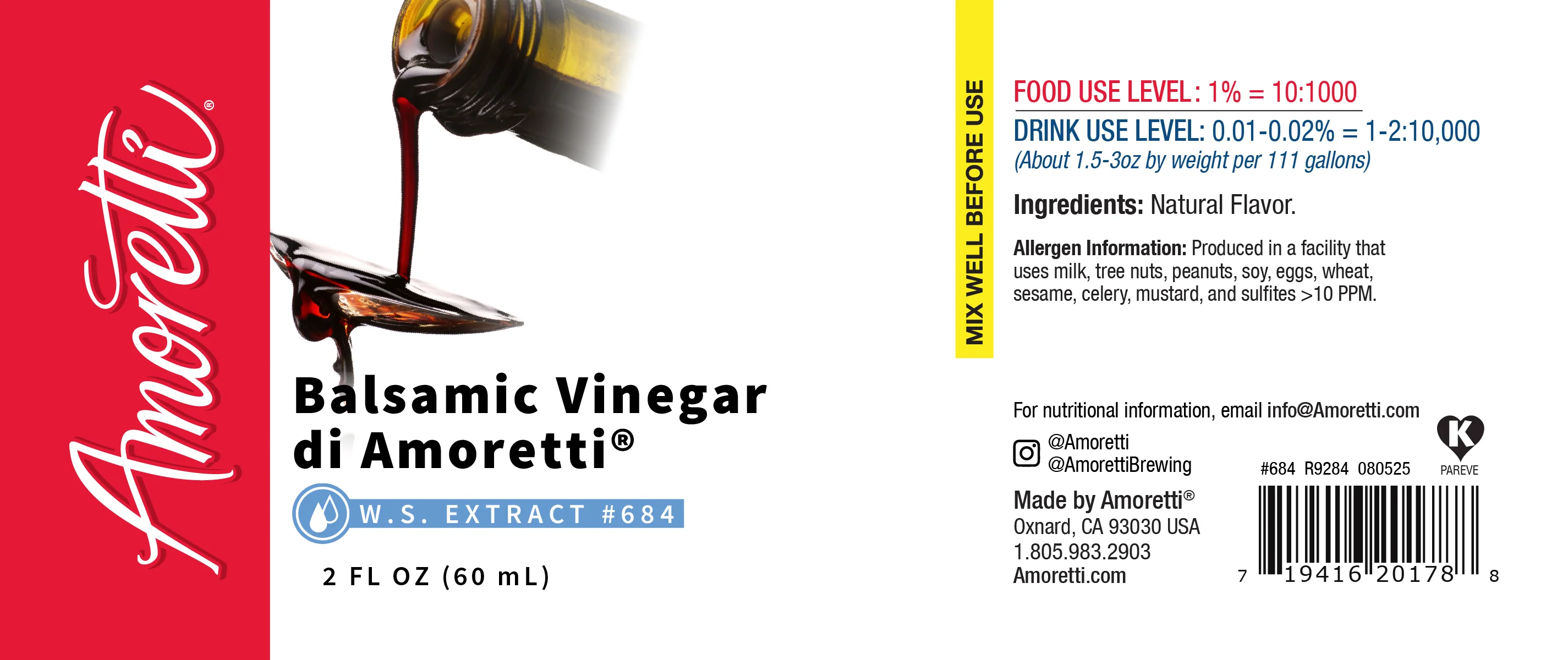 Balsamic Vinegar di Amaretti Extract Water Soluble - Image 2