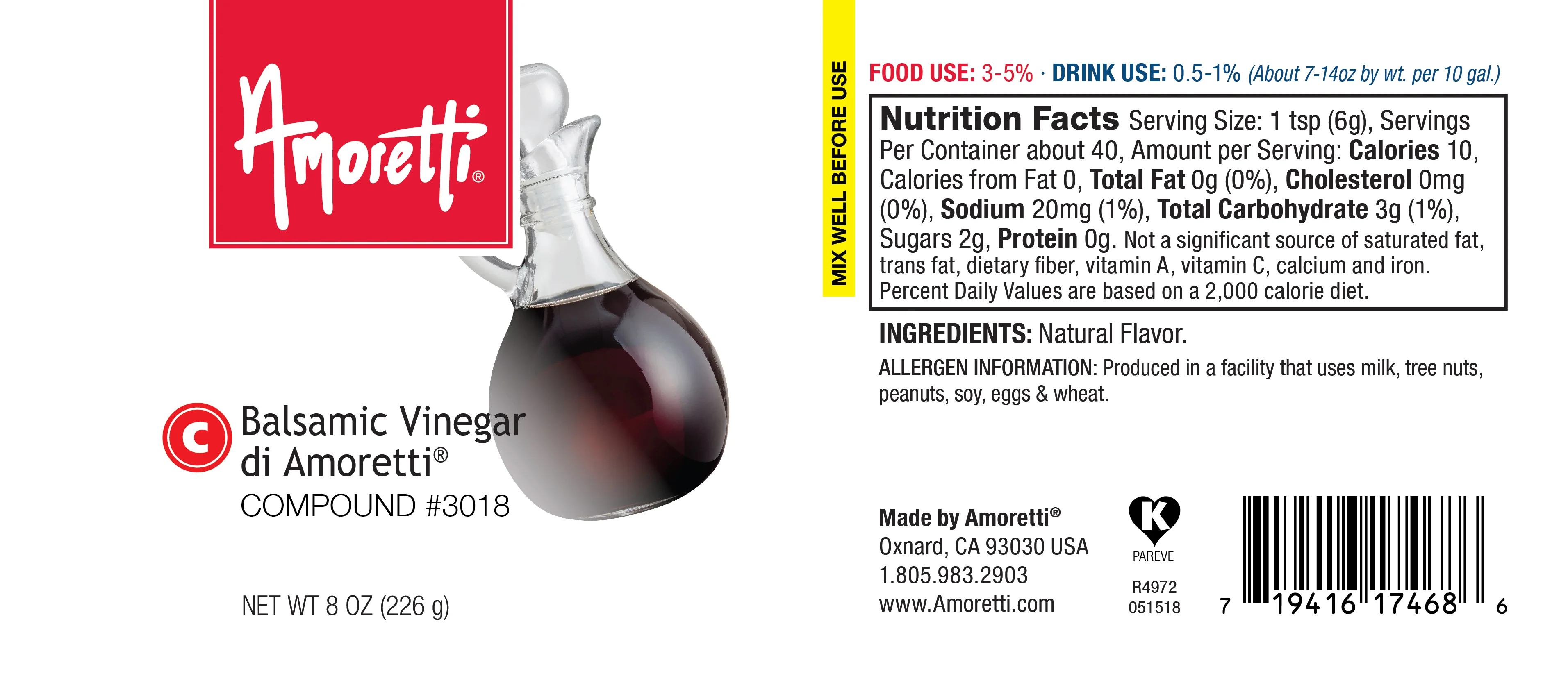 Balsamic Vinegar di Amoretti Compound - Image 2