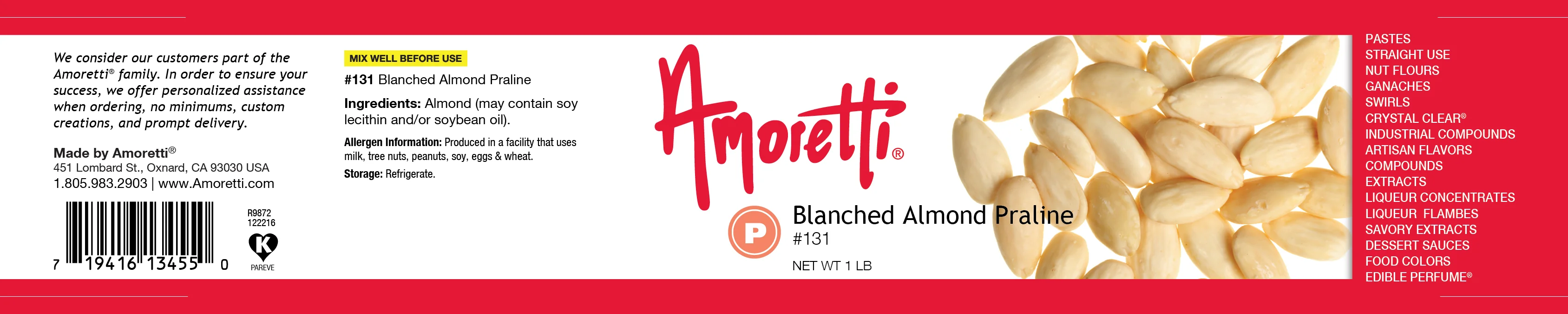 Blanched Almond Praline  - Roasted, Ultra Smooth Blanched Almond Butter (no sugar added) - Image 2