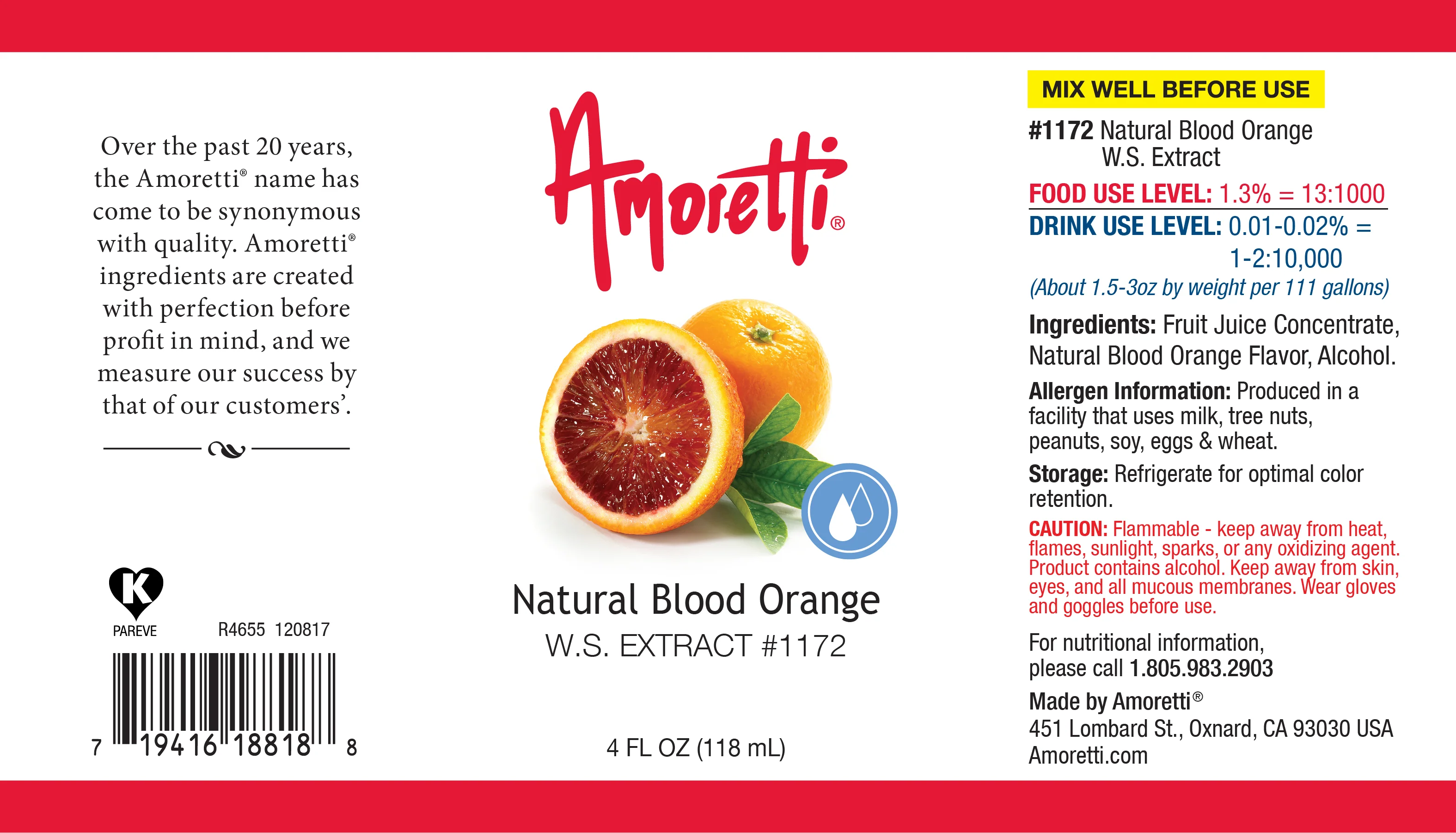 Natural Blood Orange Extract Water Soluble - Image 2