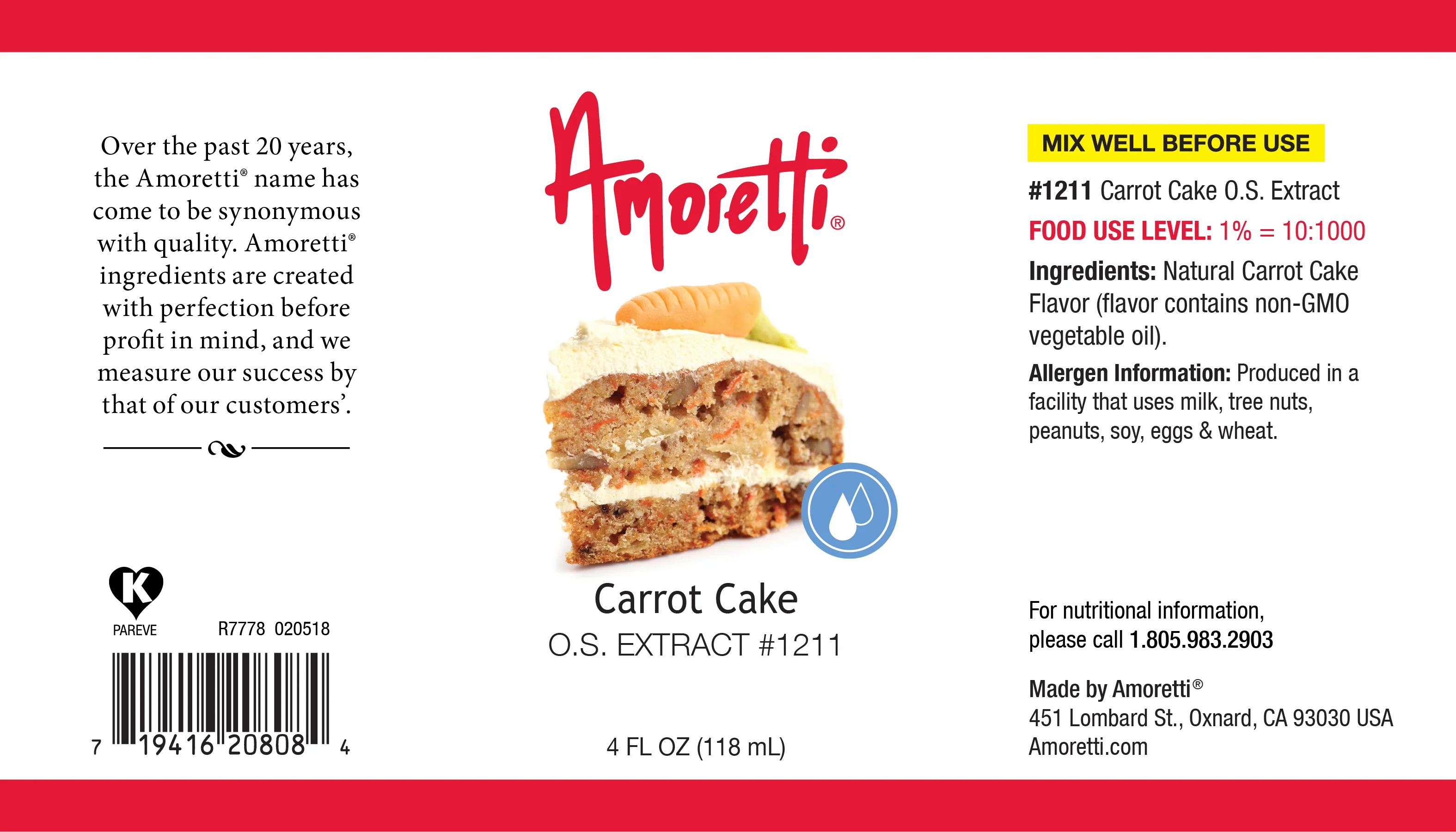 Carrot Cake Extract Oil Soluble - Image 2