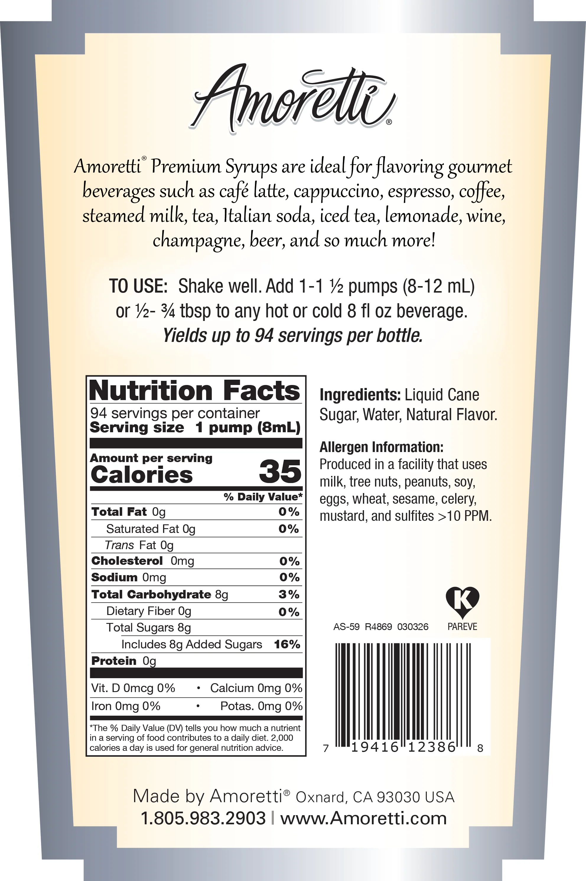 Premium Champagne Syrup - Image 2