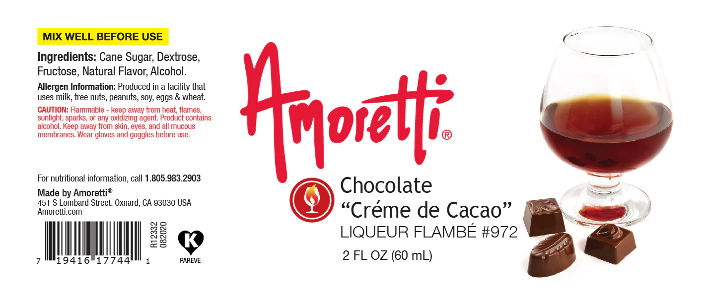 Chocolate Creme de Cacao Liqueur Flambe - Image 2