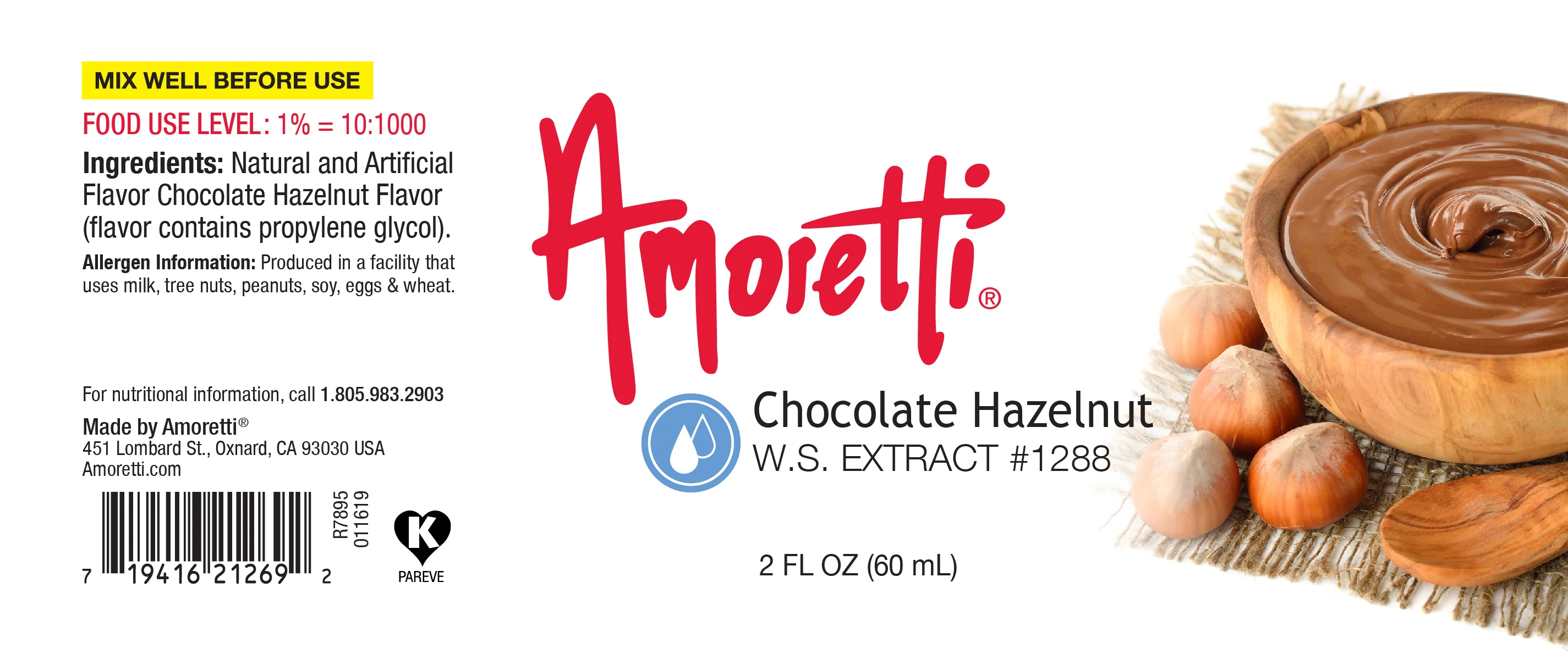 Chocolate Hazelnut Extract Water Soluble - Image 2