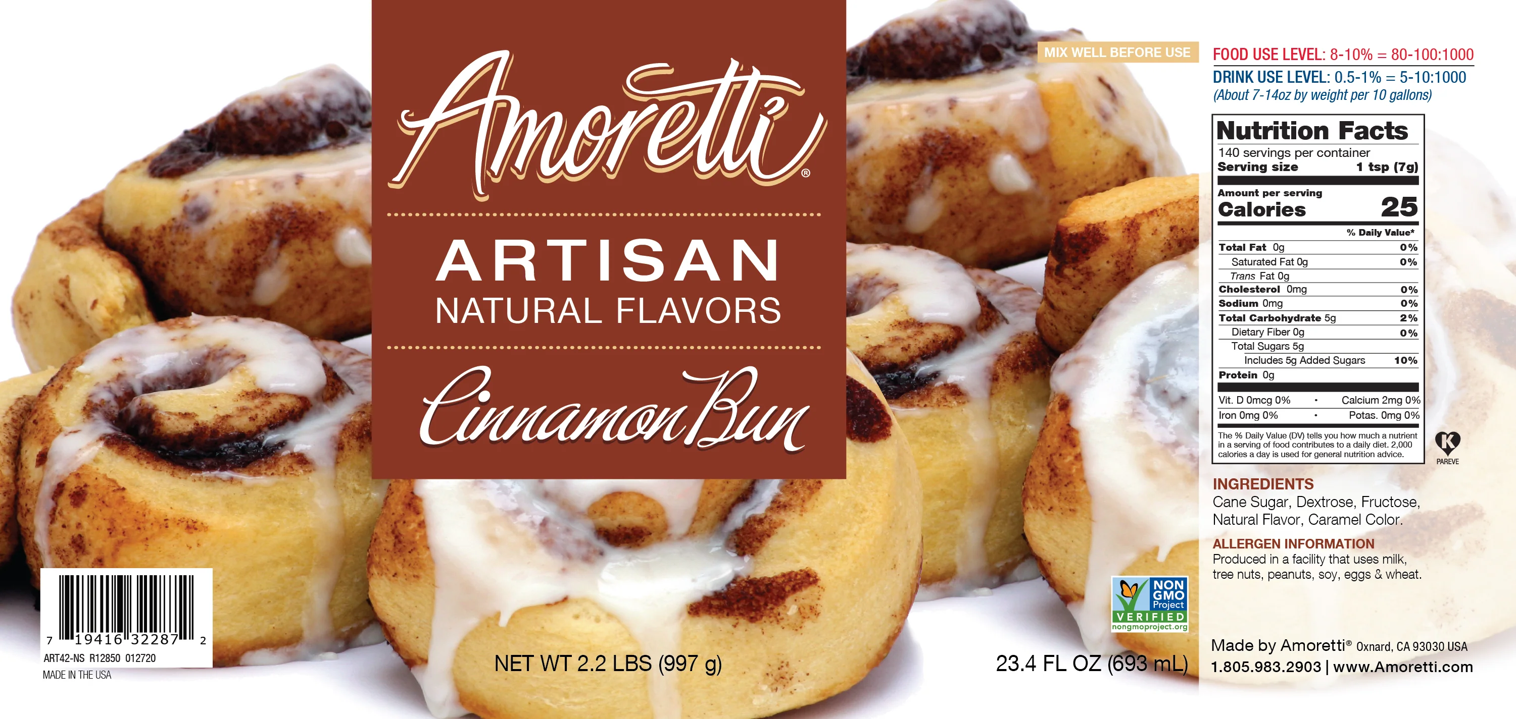 Natural Cinnamon Bun Artisan Flavor - Image 2