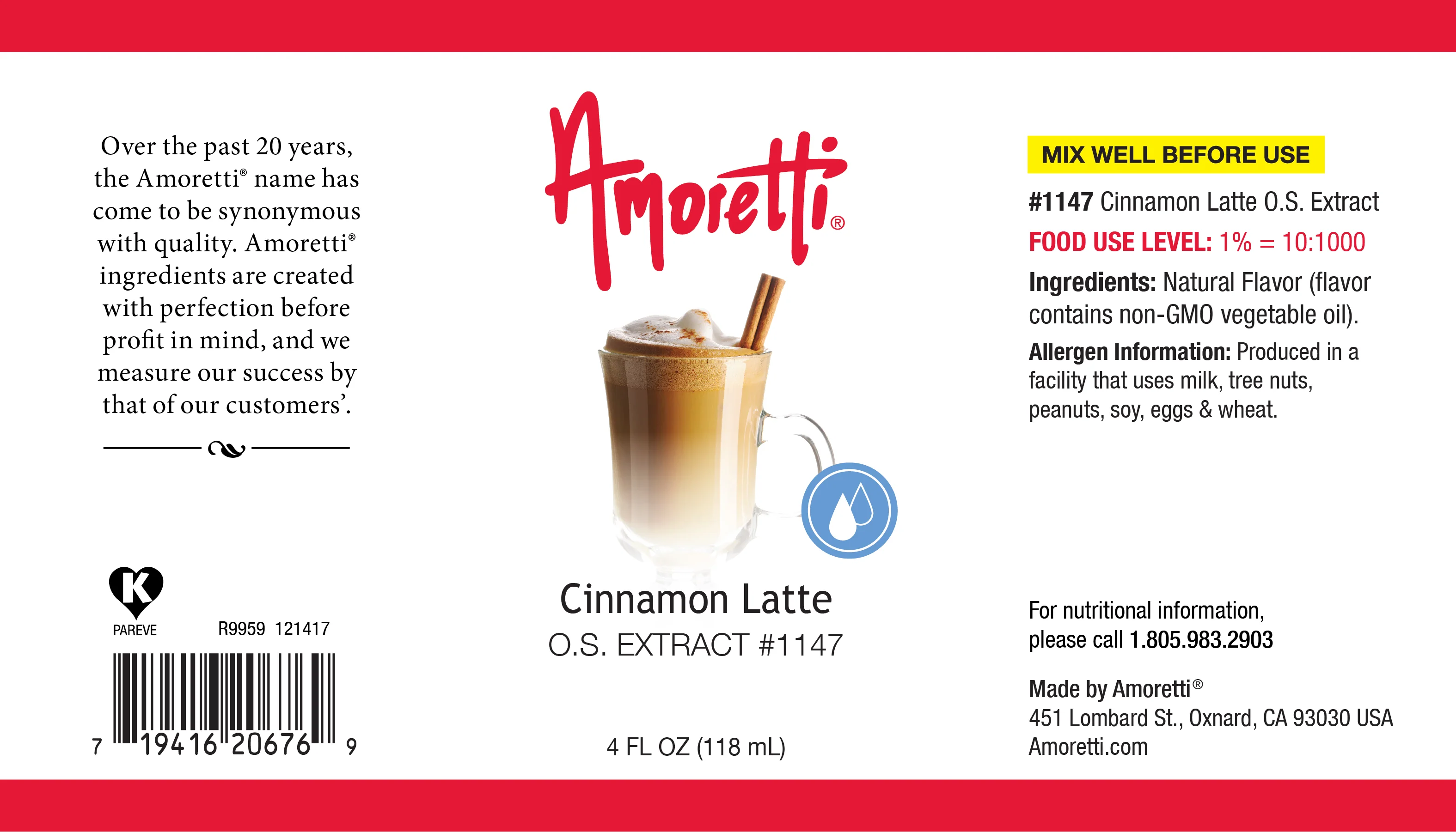 Cinnamon Latte Extract Oil Soluble - Image 2