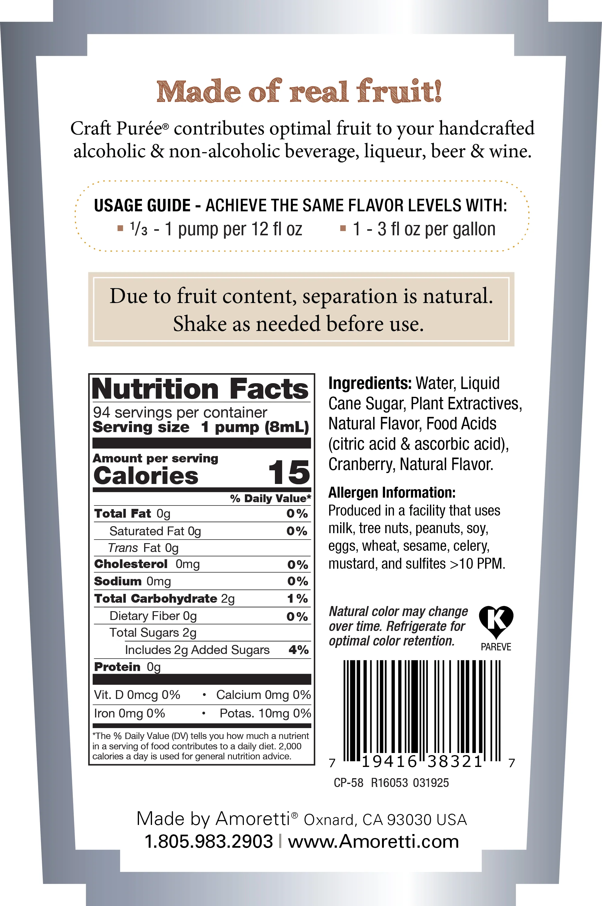 Cosmopolitan Craft Puree - Image 3