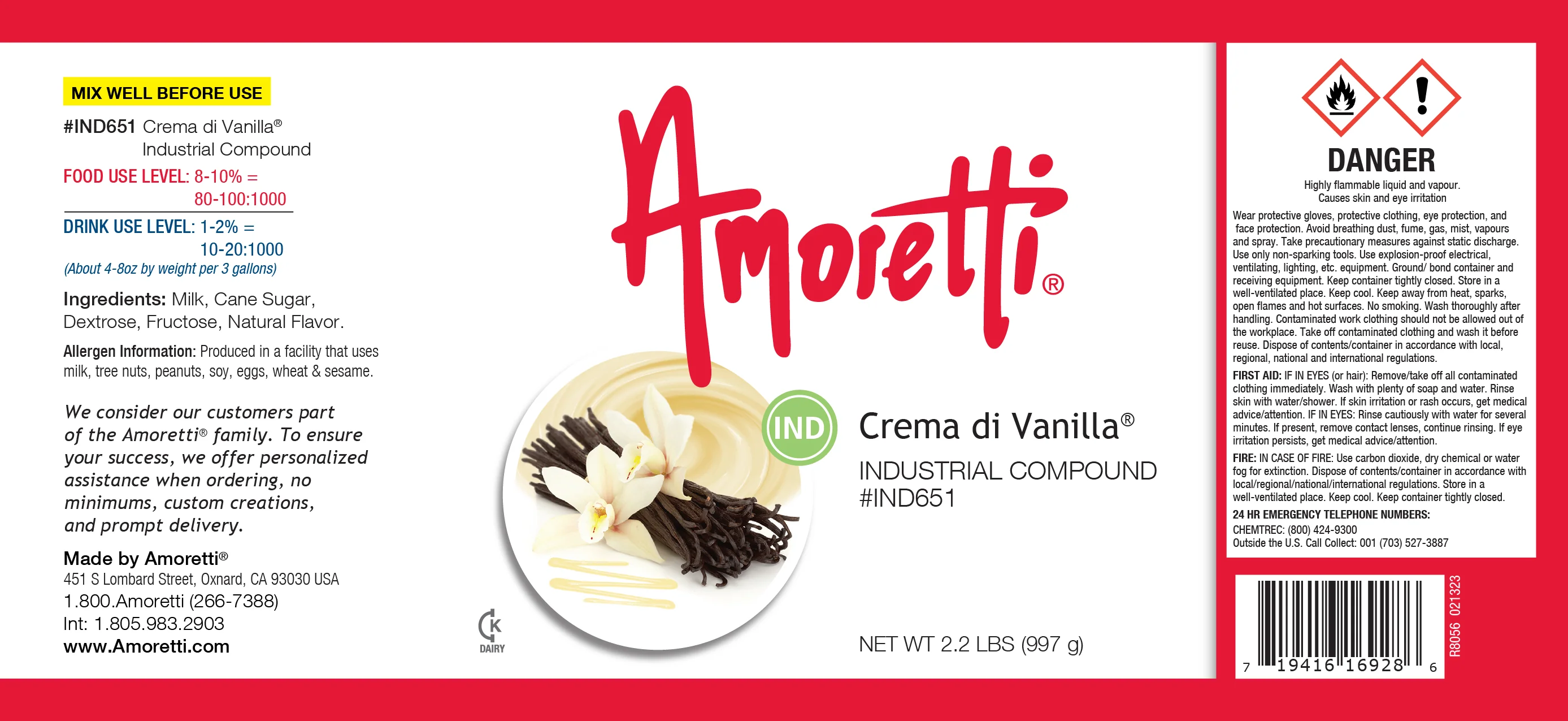 Crema Di Vanilla® Industrial Compound - Image 2