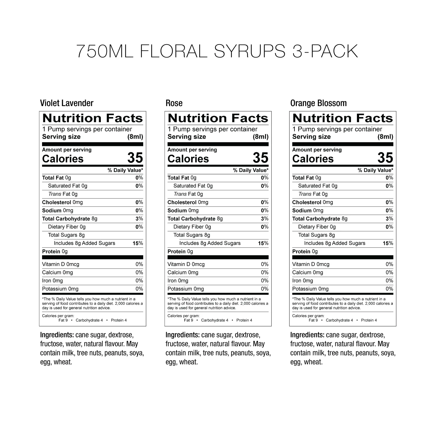 Floral Syrups 3 Pack - Image 4