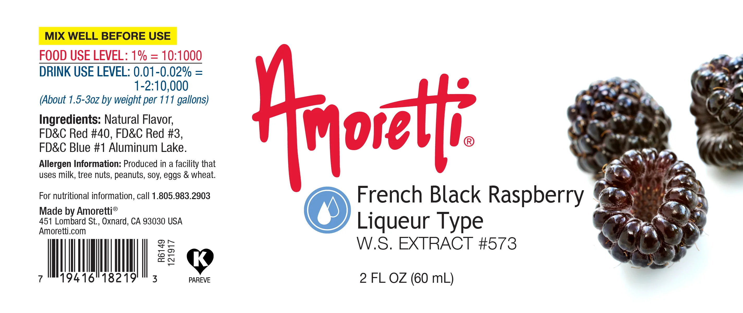 French Black Raspberry Liqueur Type Extract Water Soluble - Image 2