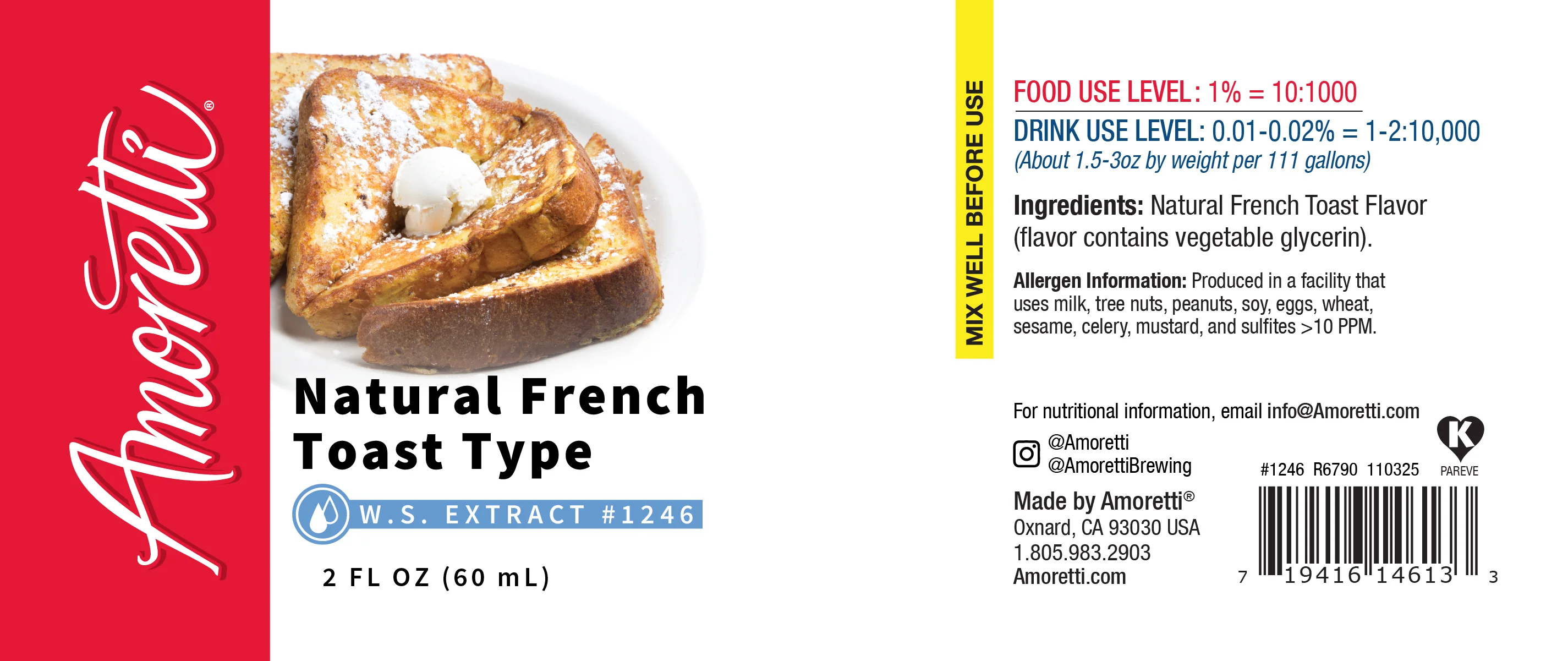 Natural French Toast Extract Water Soluble - Image 2