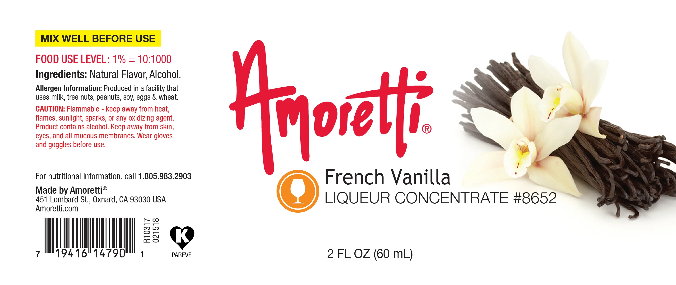 French Vanilla Liqueur Concentrate - Image 5