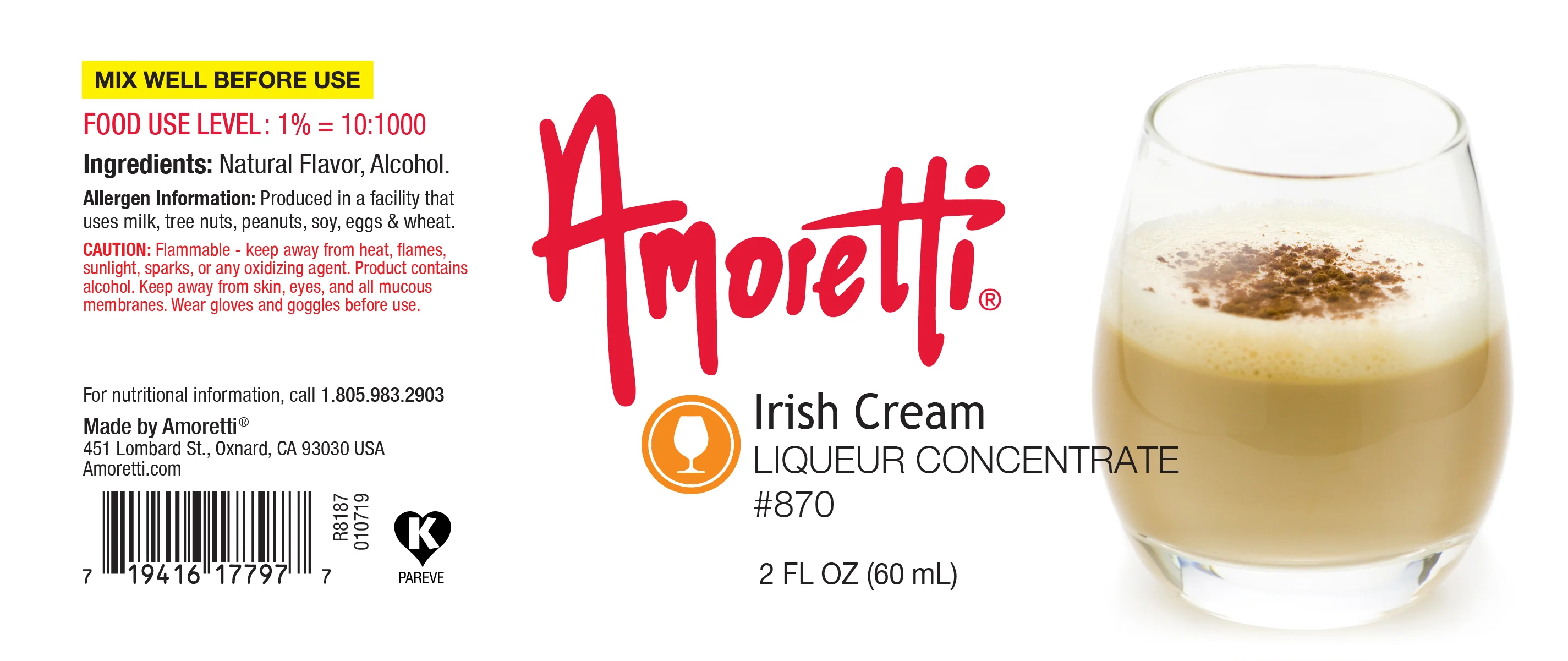 Irish Cream Liqueur Concentrate - Image 2