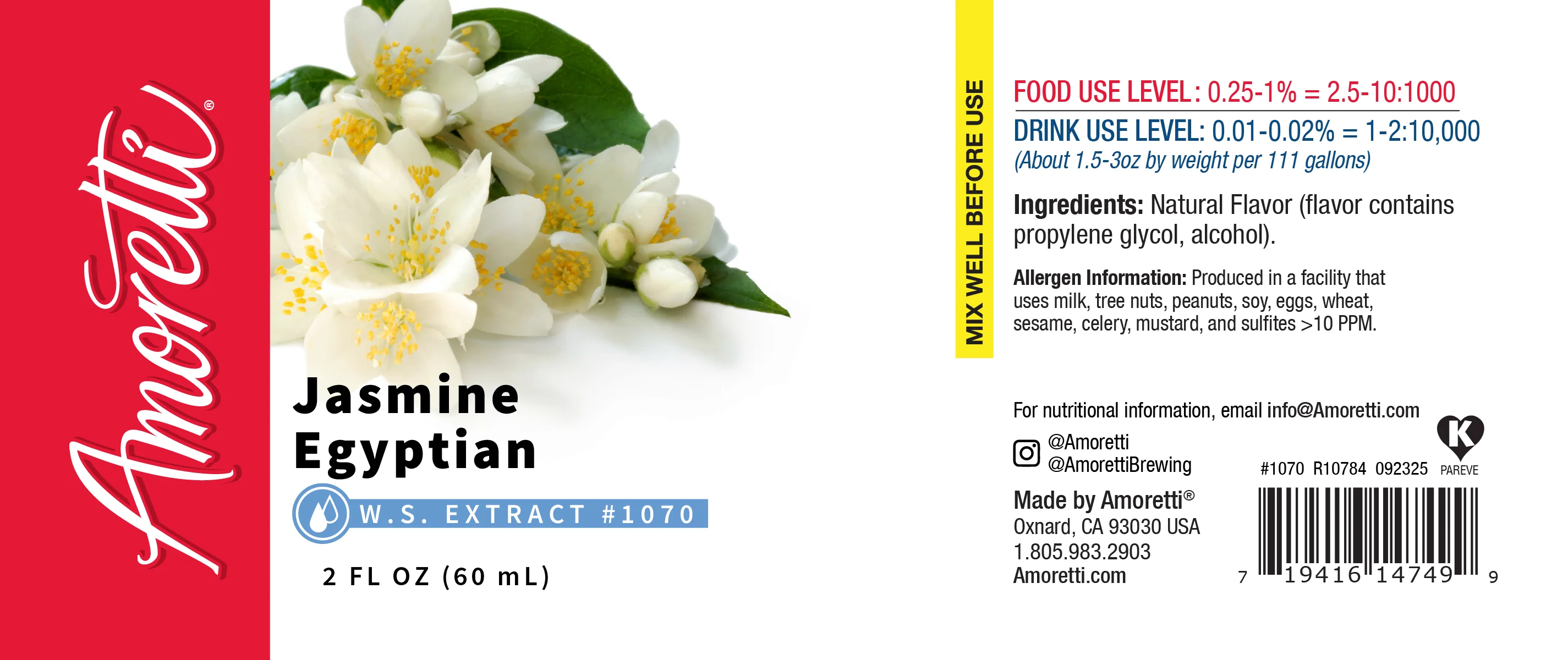 Jasmine Egyptian Extract Water Soluble - Image 2