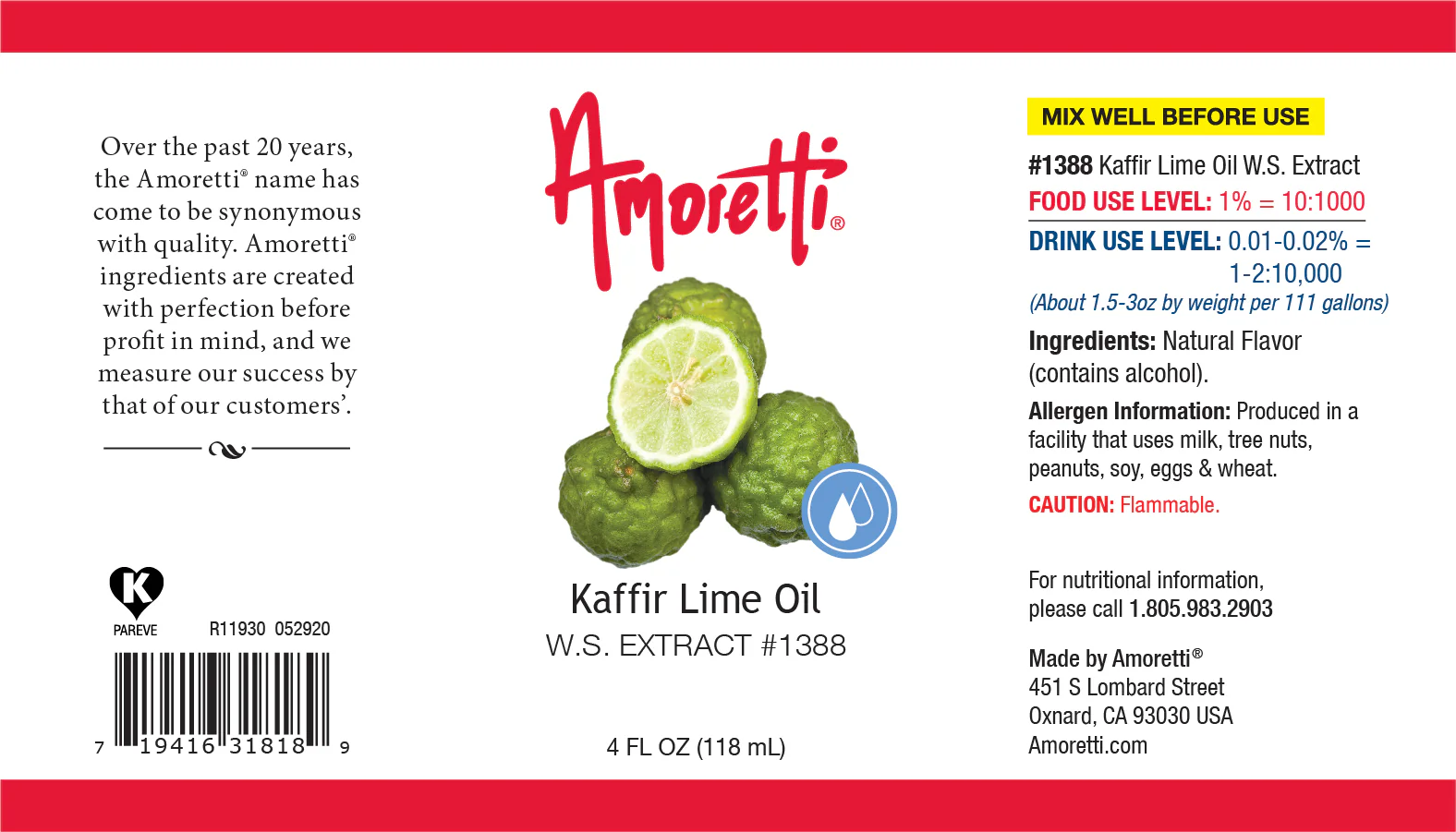 Kaffir Lime Oil Extract Water Soluble - Image 2