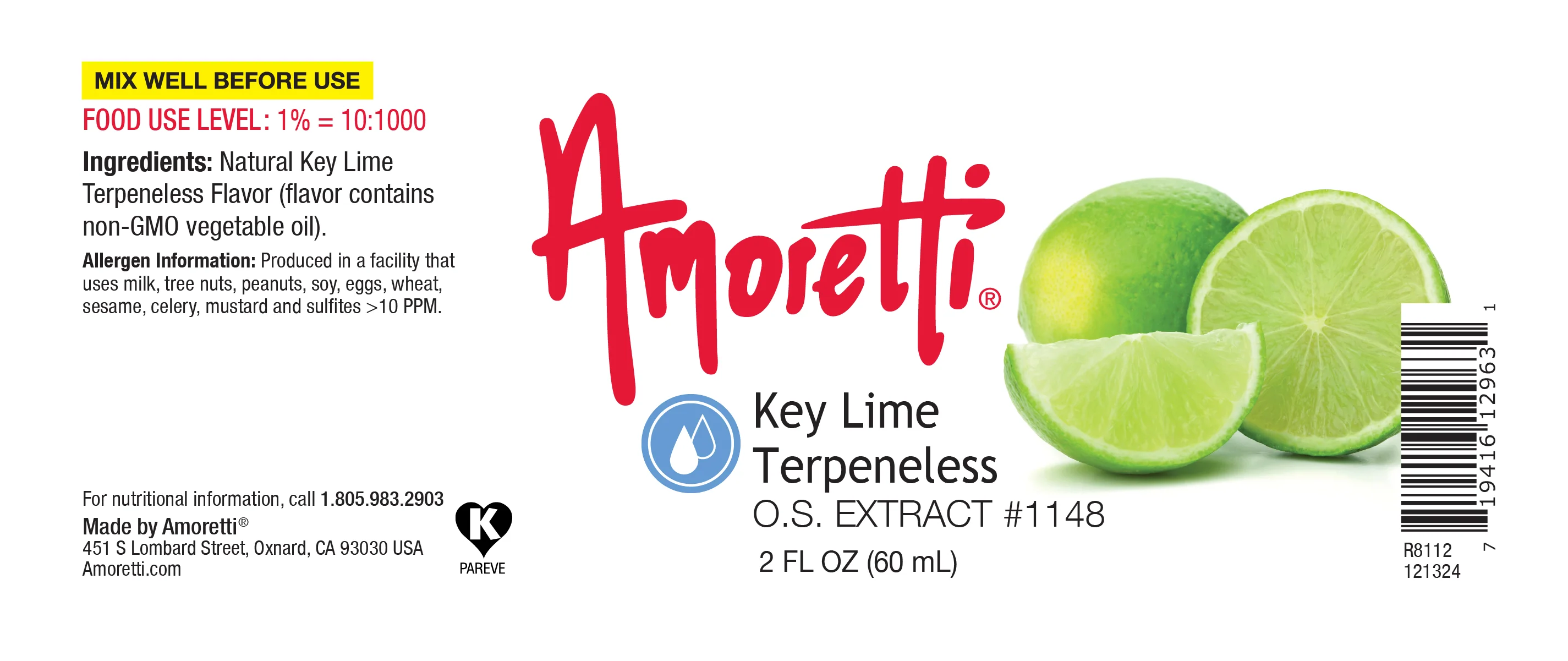 Key Lime Terpeneless Extract Oil Soluble