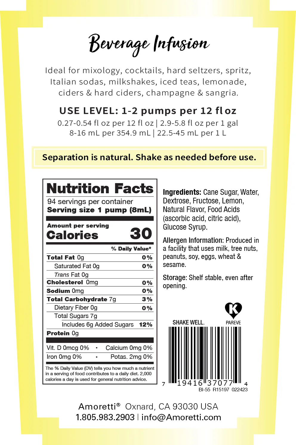 Limoncello Beverage Infusion - Image 2