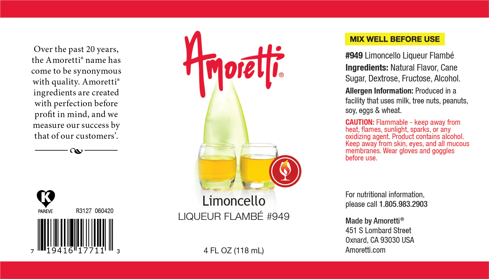 Limoncello Liqueur Flambe - Image 3