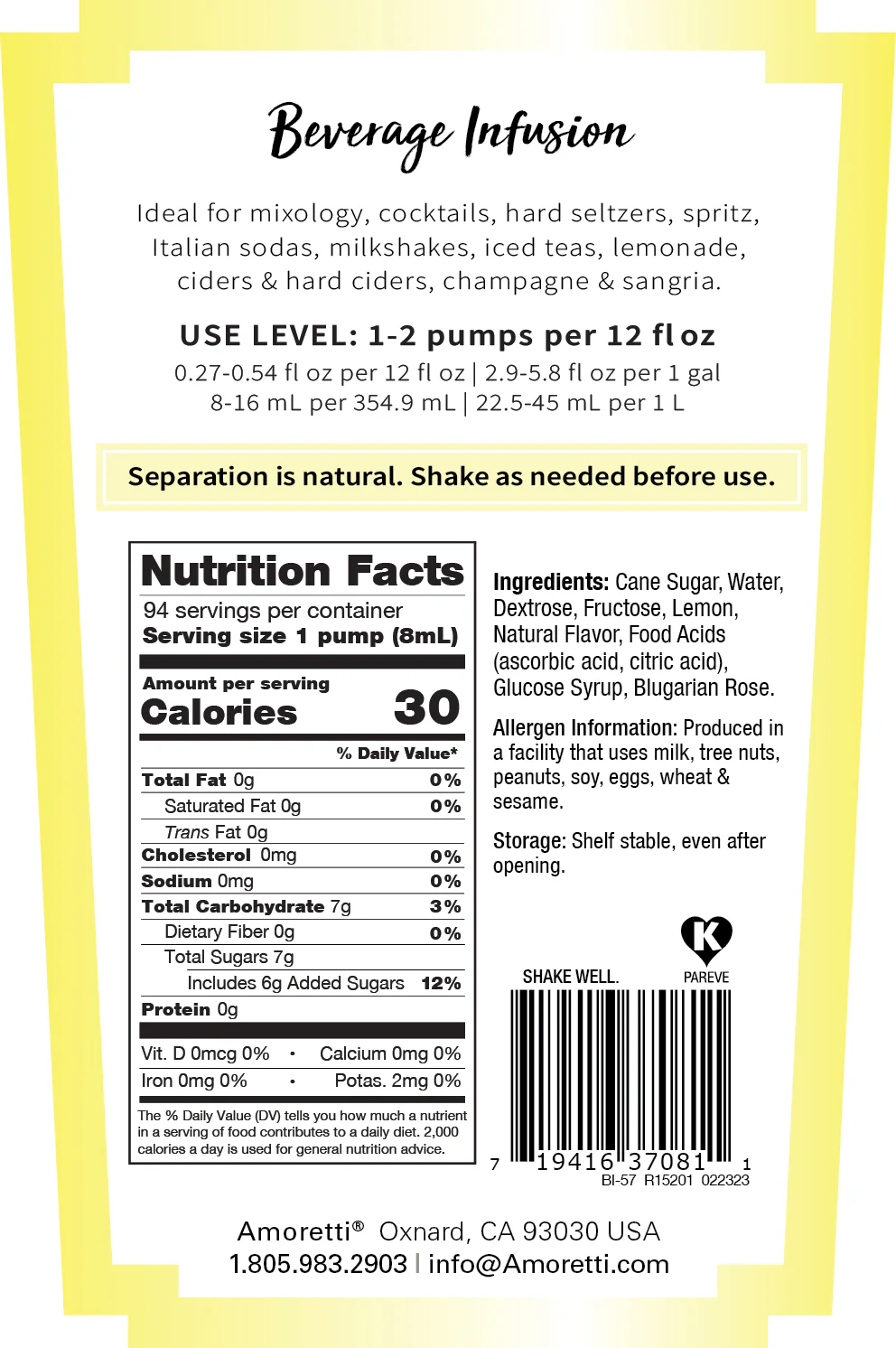 Limoncello Rose Beverage Infusion - Image 2