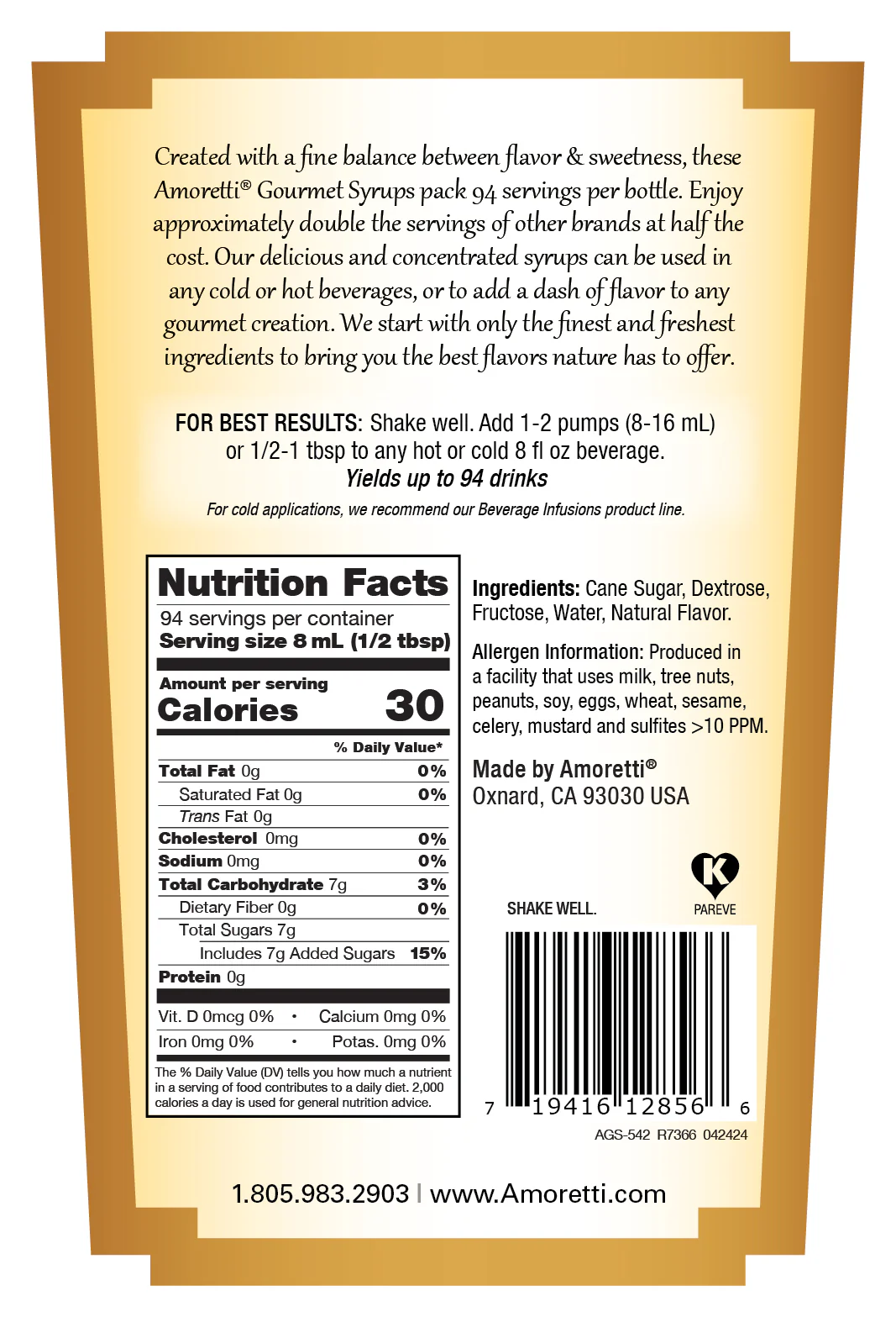 Macadamia Gourmet Syrup - Image 2