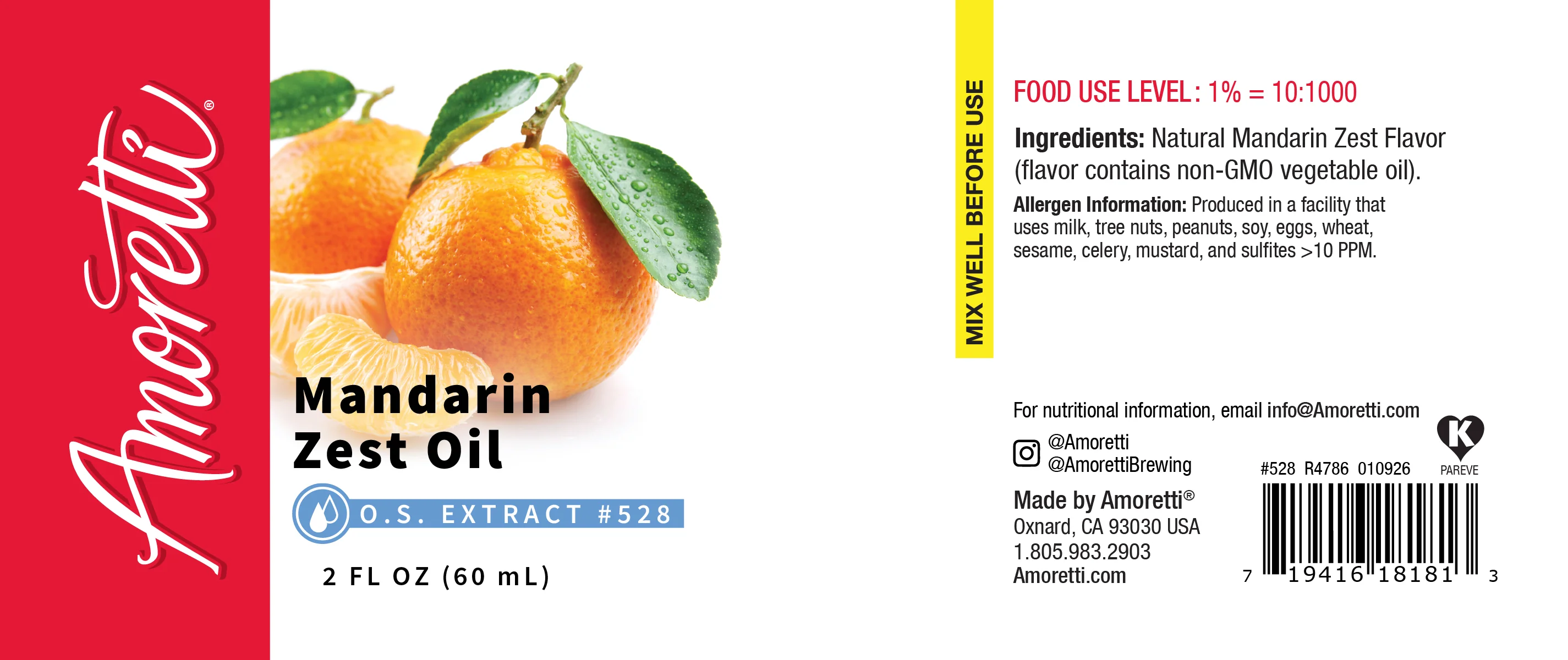 Mandarin Zest Oil Extract Oil Soluble - Image 2