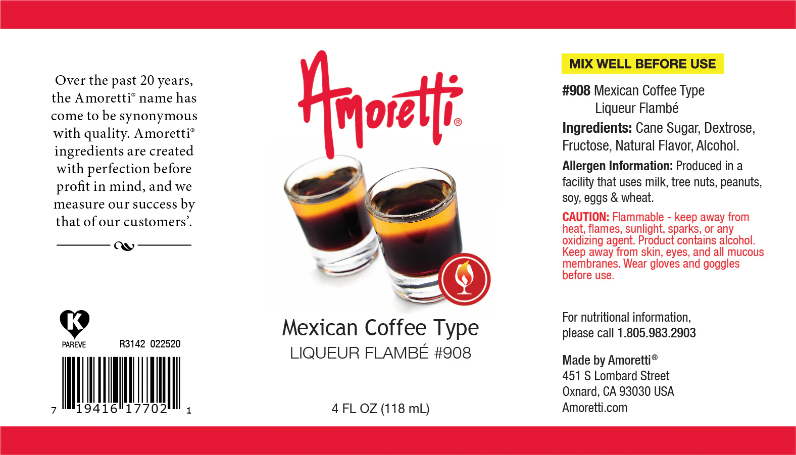 Mexican Coffee Type Liqueur Flambe - Image 2