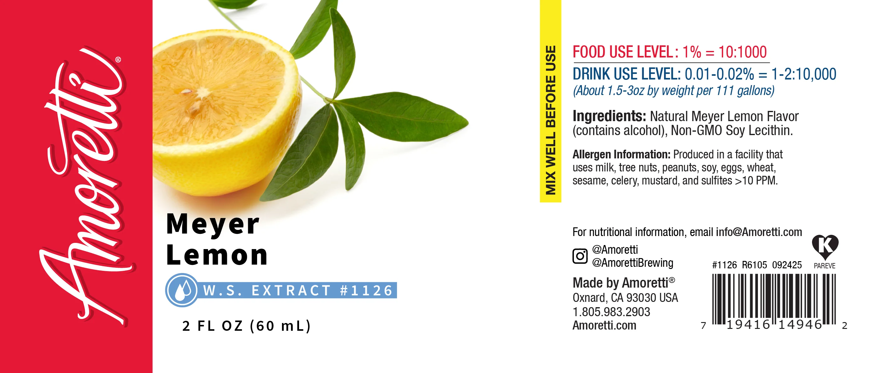 Meyer Lemon Extract Water Soluble - Image 2