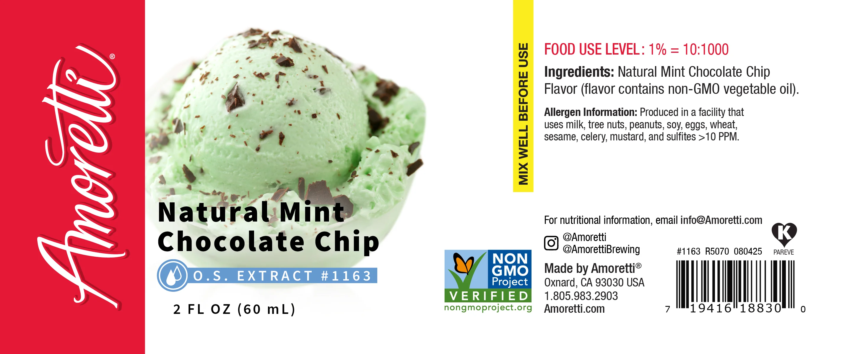 Natural Mint Chocolate Chip Extract Oil Soluble - Image 2
