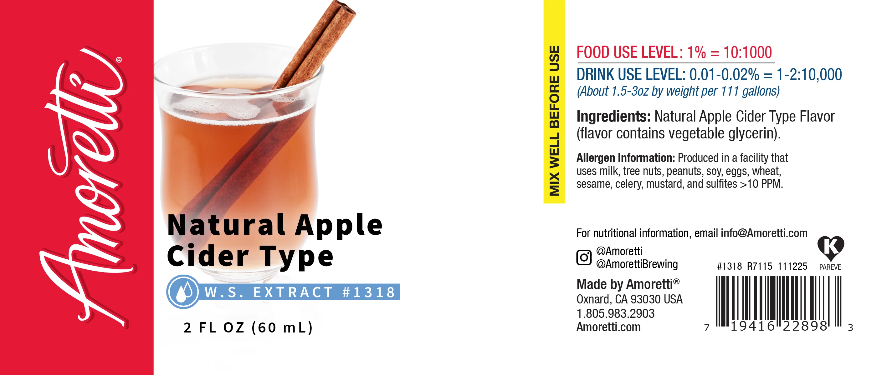 Natural Apple Cider Type Extract Water Soluble - Image 2