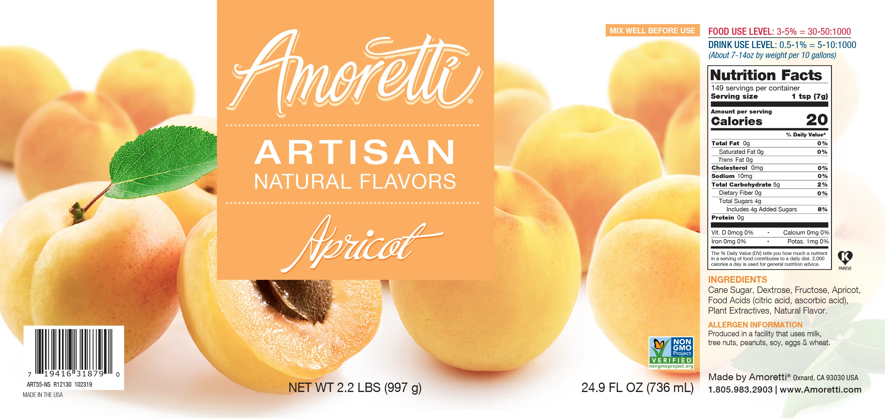 Natural Apricot Artisan Flavor - Image 2
