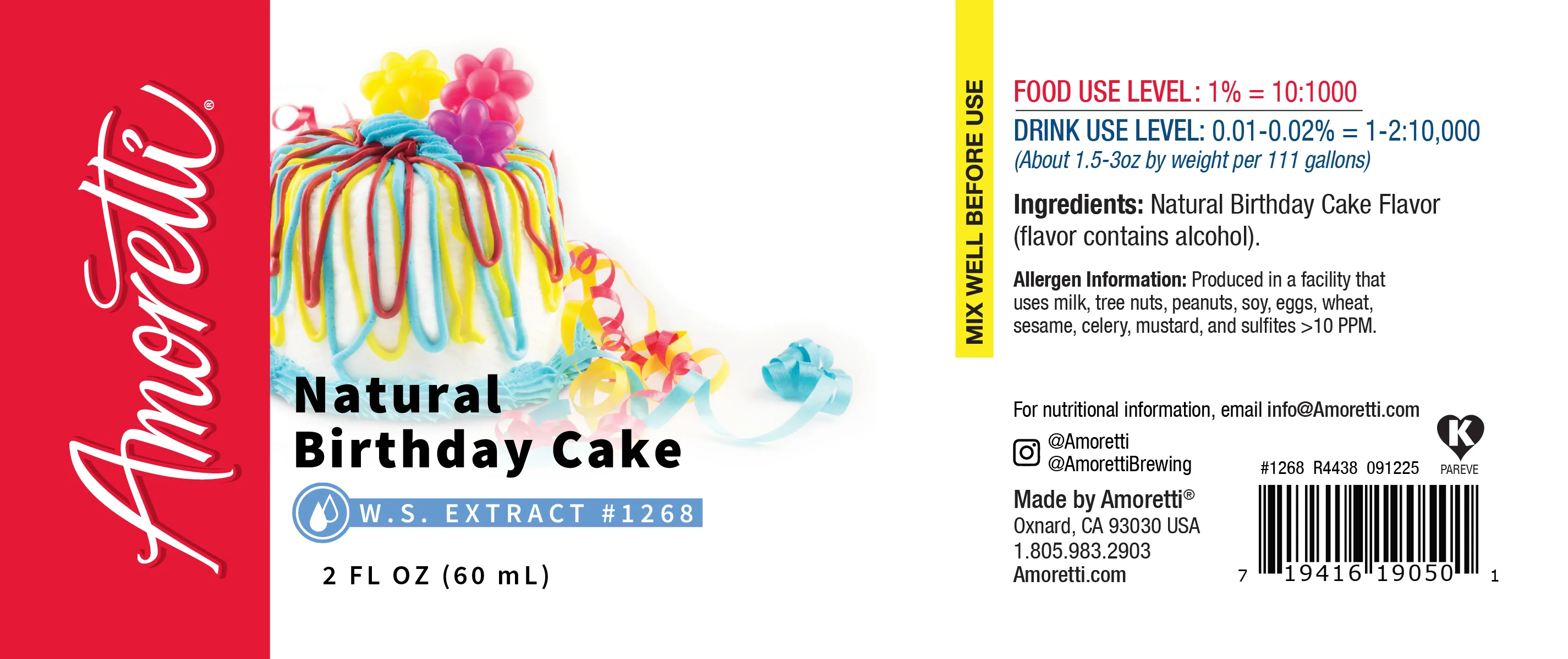 Natural Birthday Cake Extract Water Soluble - Image 2