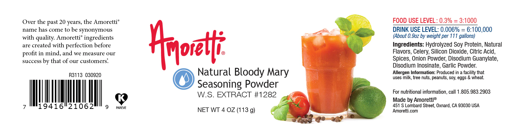 Natural Bloody Mary Seasoning Extract Powder Water Soluble - Image 2