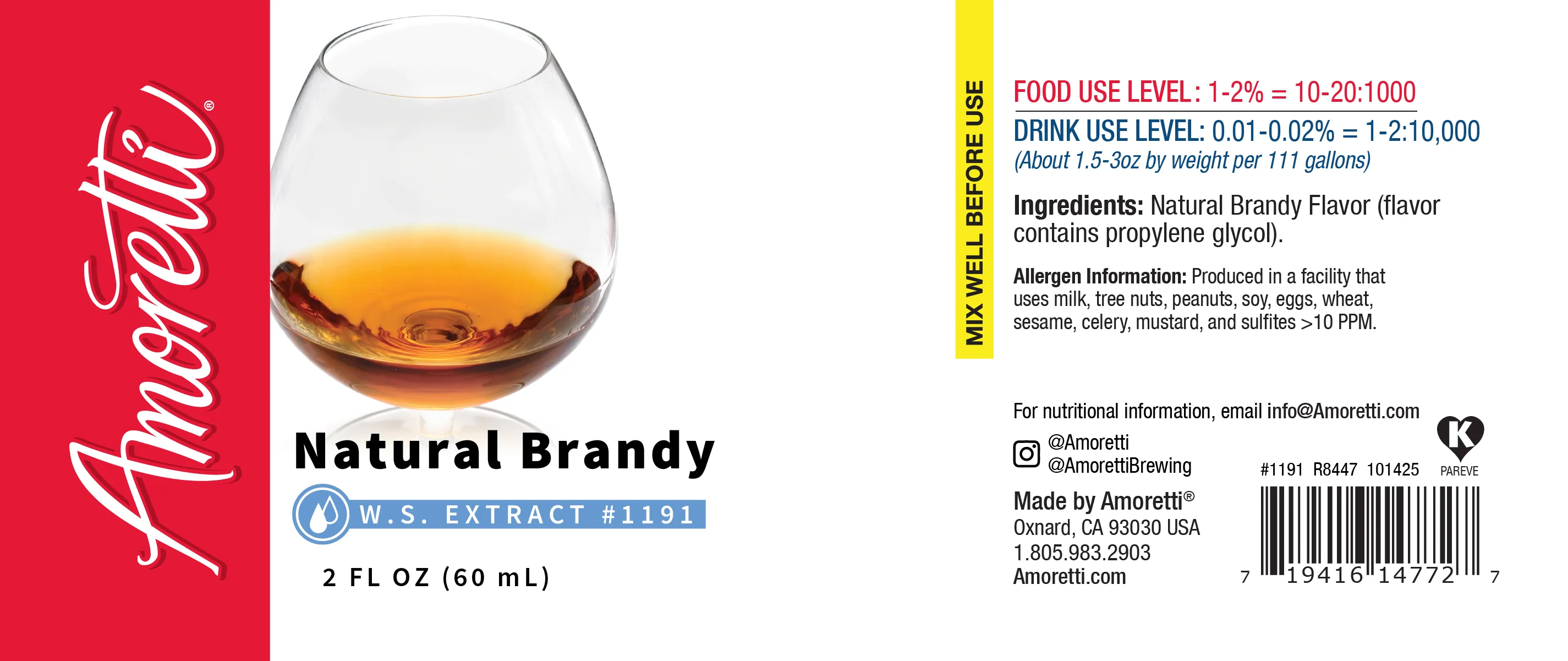 Natural Brandy Extract Water Soluble - Image 2
