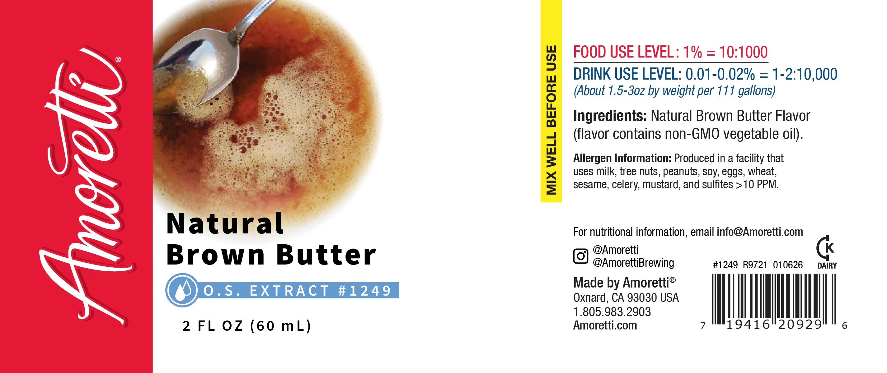 Natural Brown Butter Extract Oil Soluble - Image 2