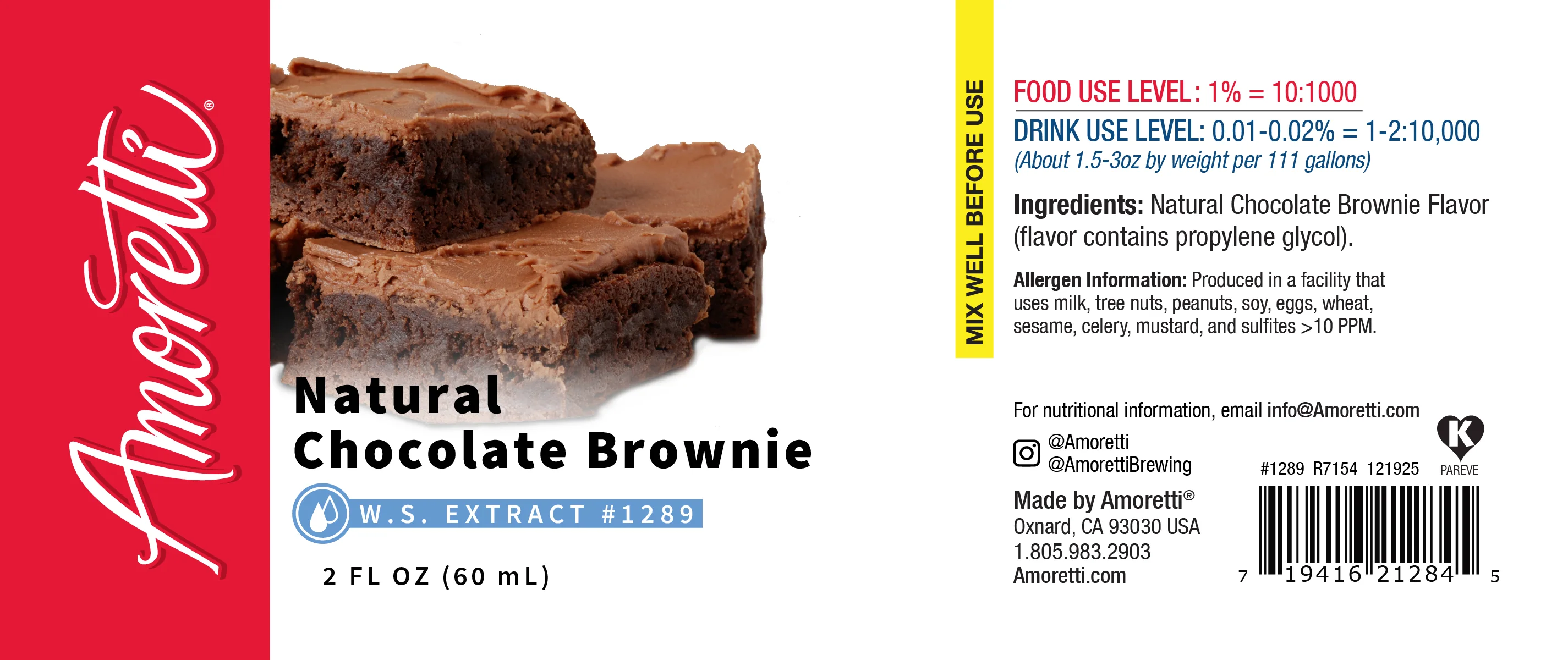 Natural Chocolate Brownie Extract Water Soluble - Image 2