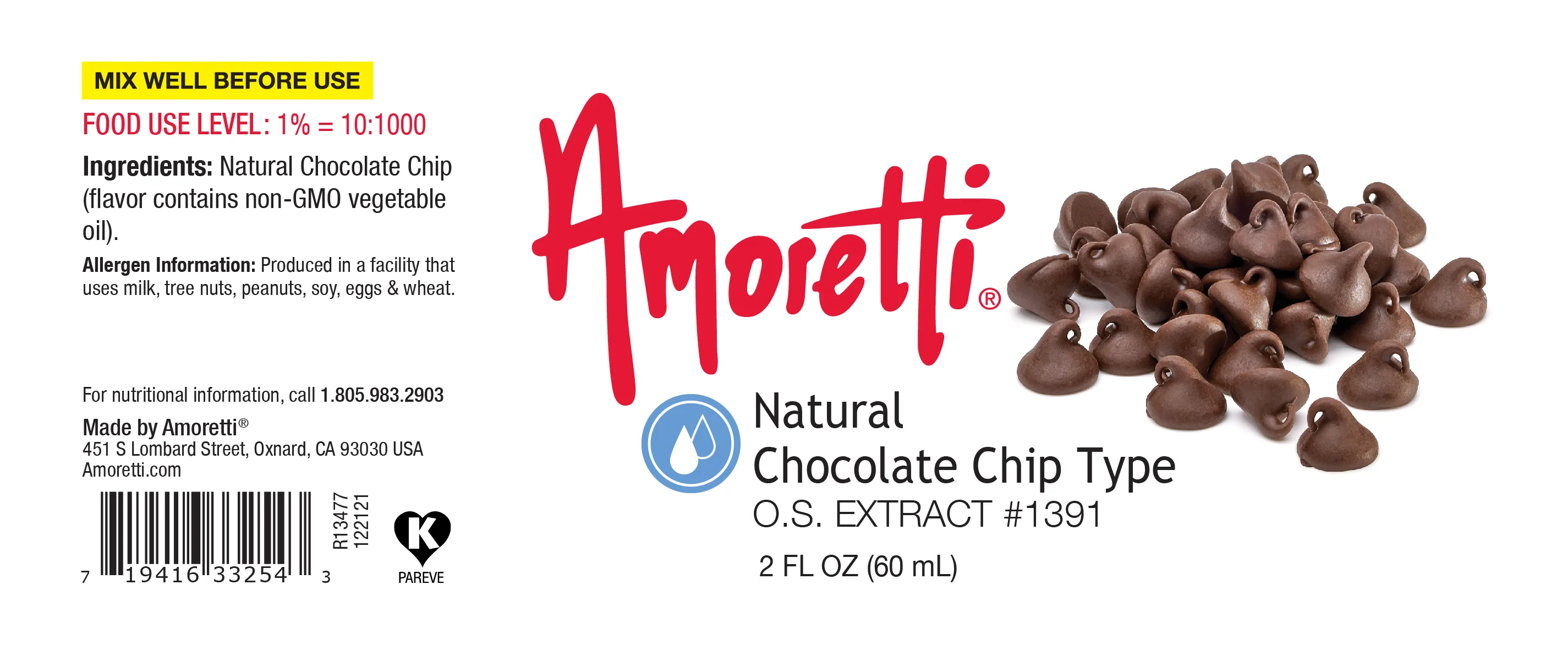 Natural Chocolate Chip Type Extract Oil Soluble - Image 2
