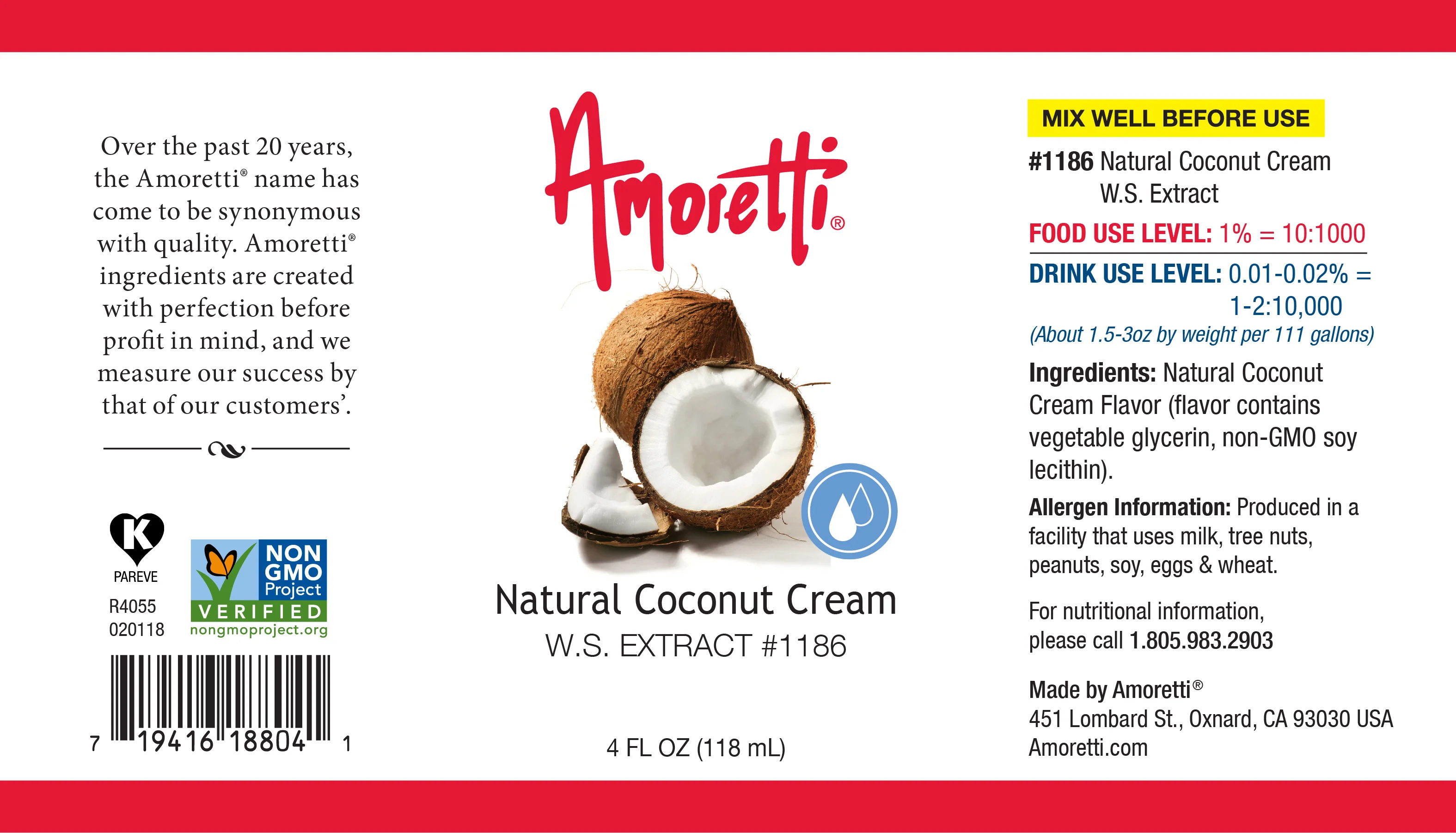 Natural Coconut Cream Extract Water Soluble - Image 2