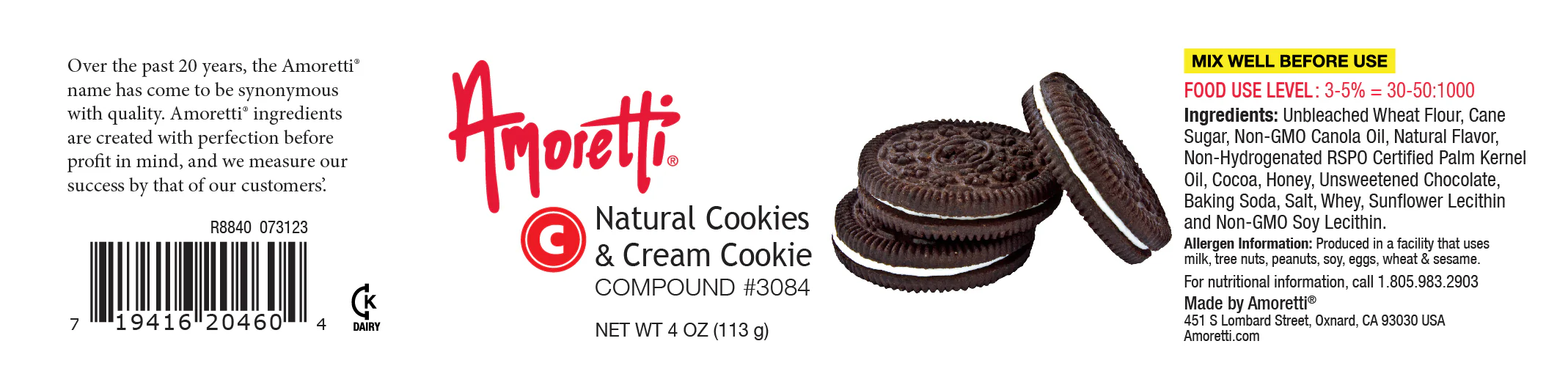 Natural Cookies & Cream Cookie Compound - Image 2