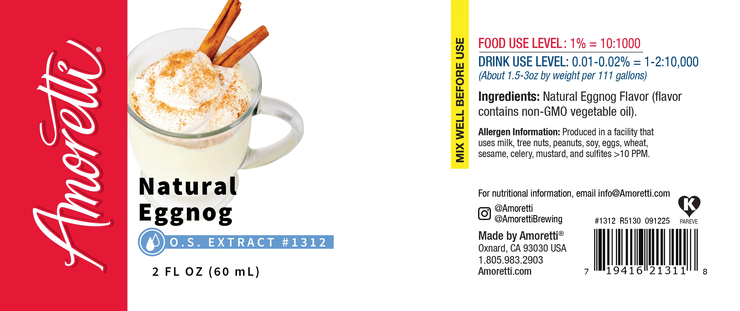 Natural Eggnog Extract Oil Soluble - Image 2
