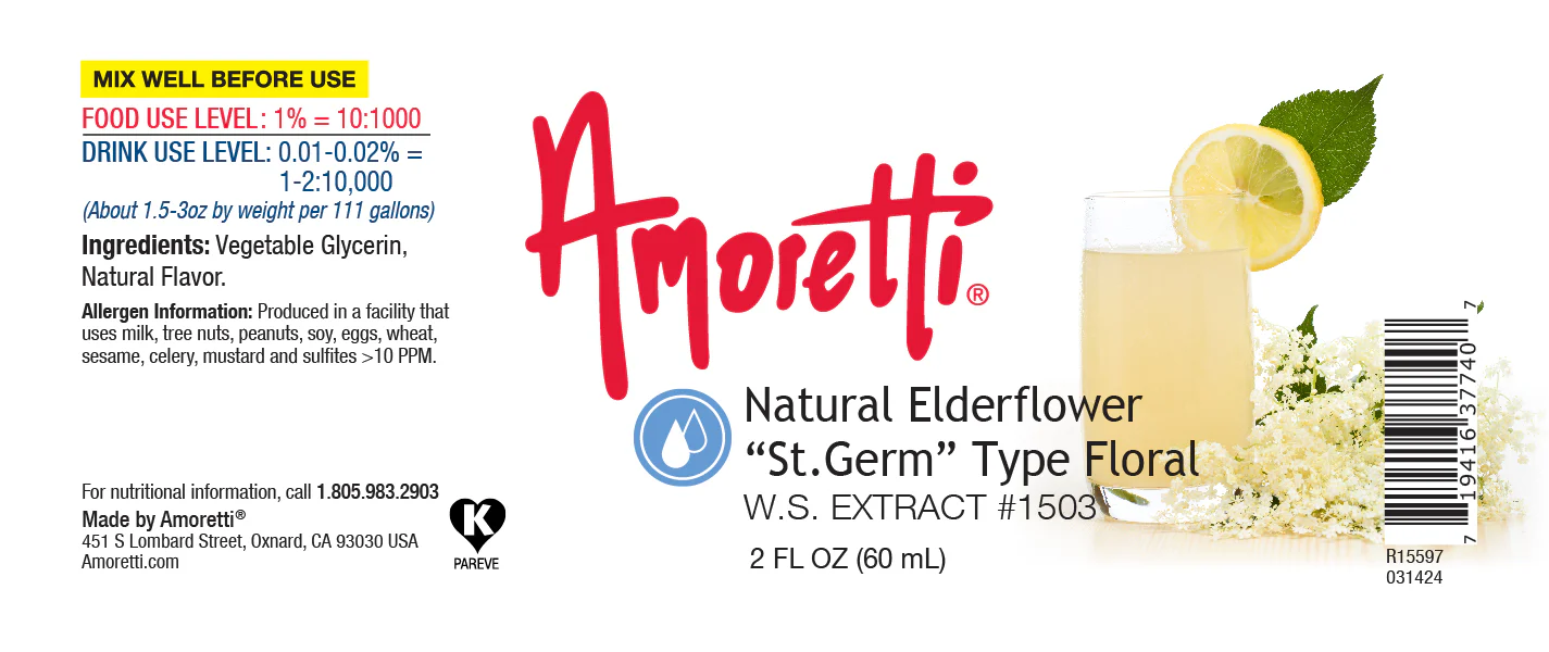 Natural Elderflower "St Germ" Type Floral Extract Water Soluble - Image 2