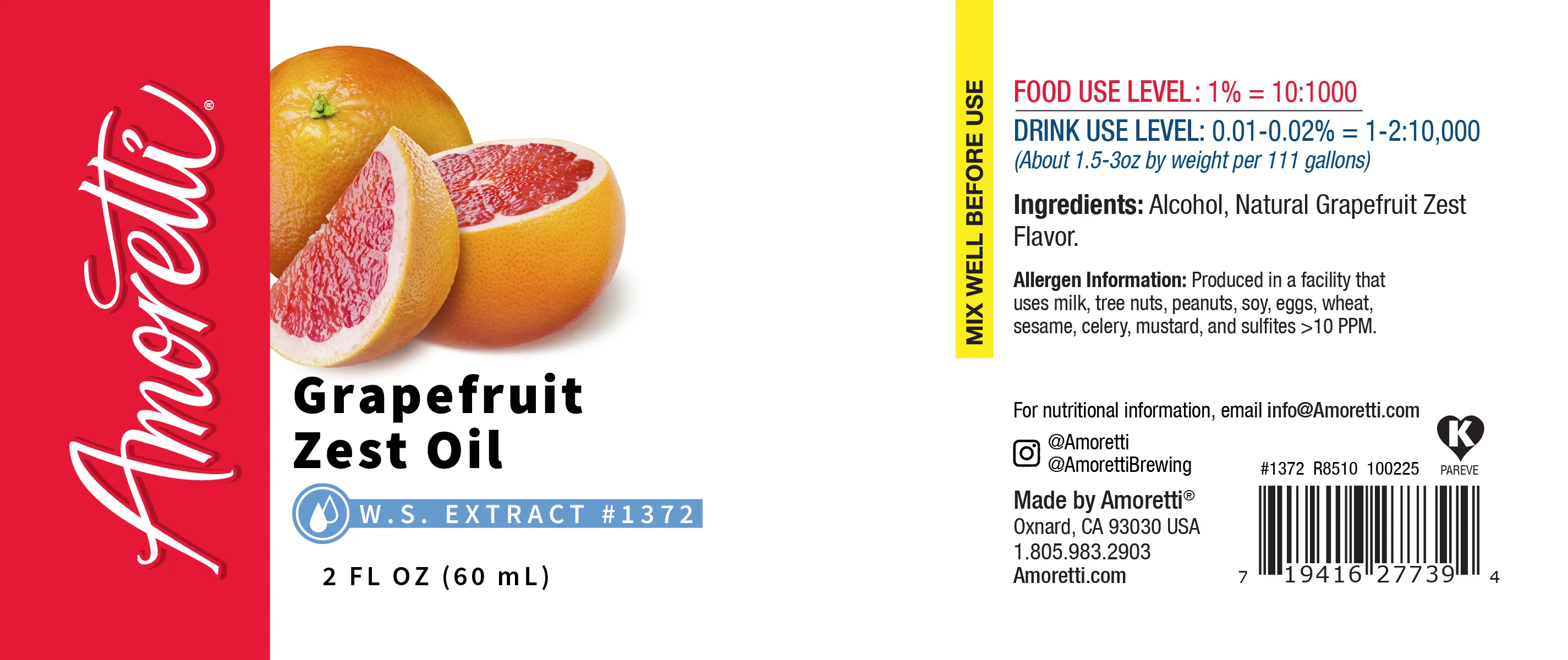 Natural Grapefruit Zest Oil Extract Water Soluble - Image 2