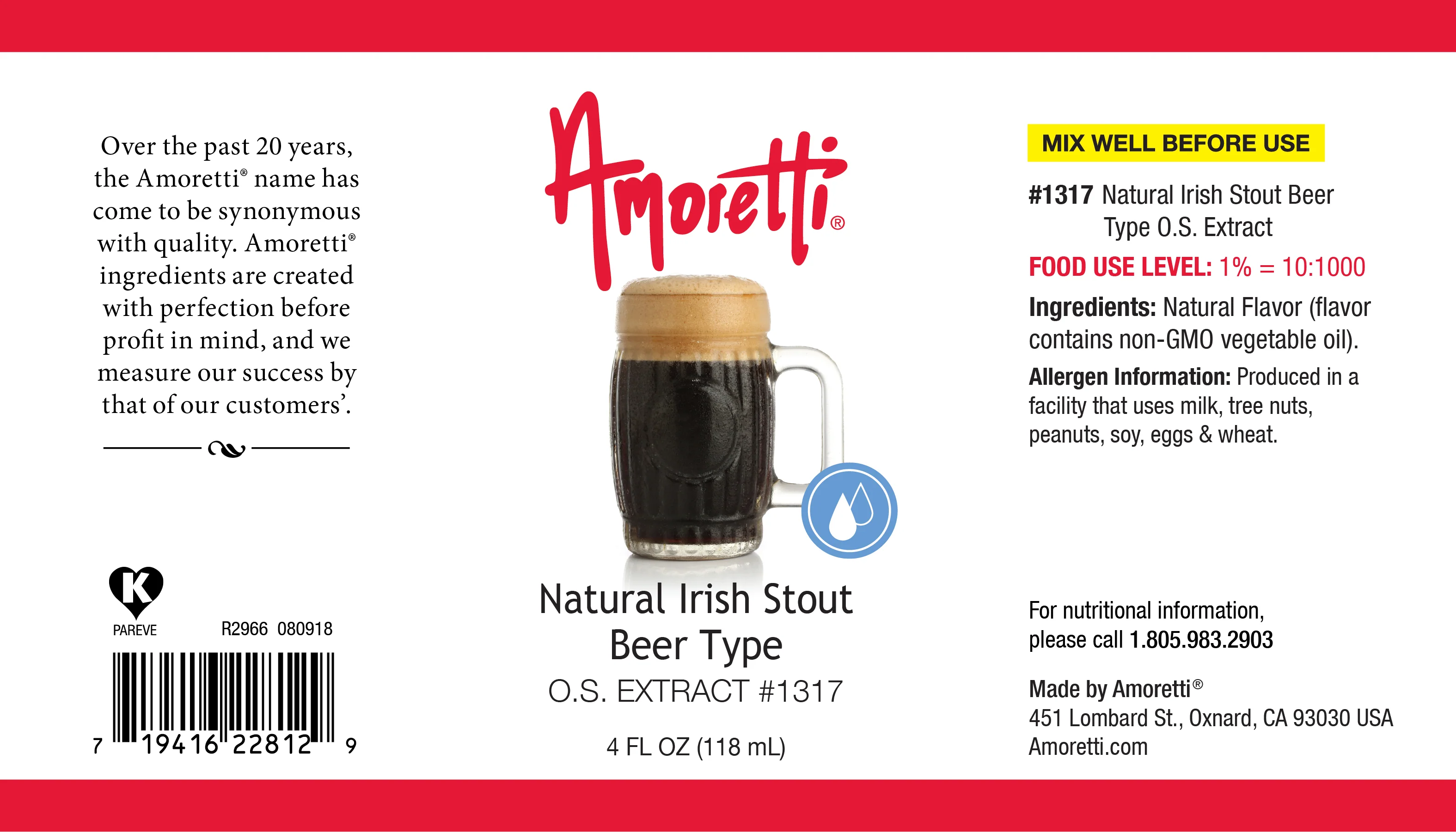 Natural Irish Stout Beer Type Extract Oil Soluble - Image 2
