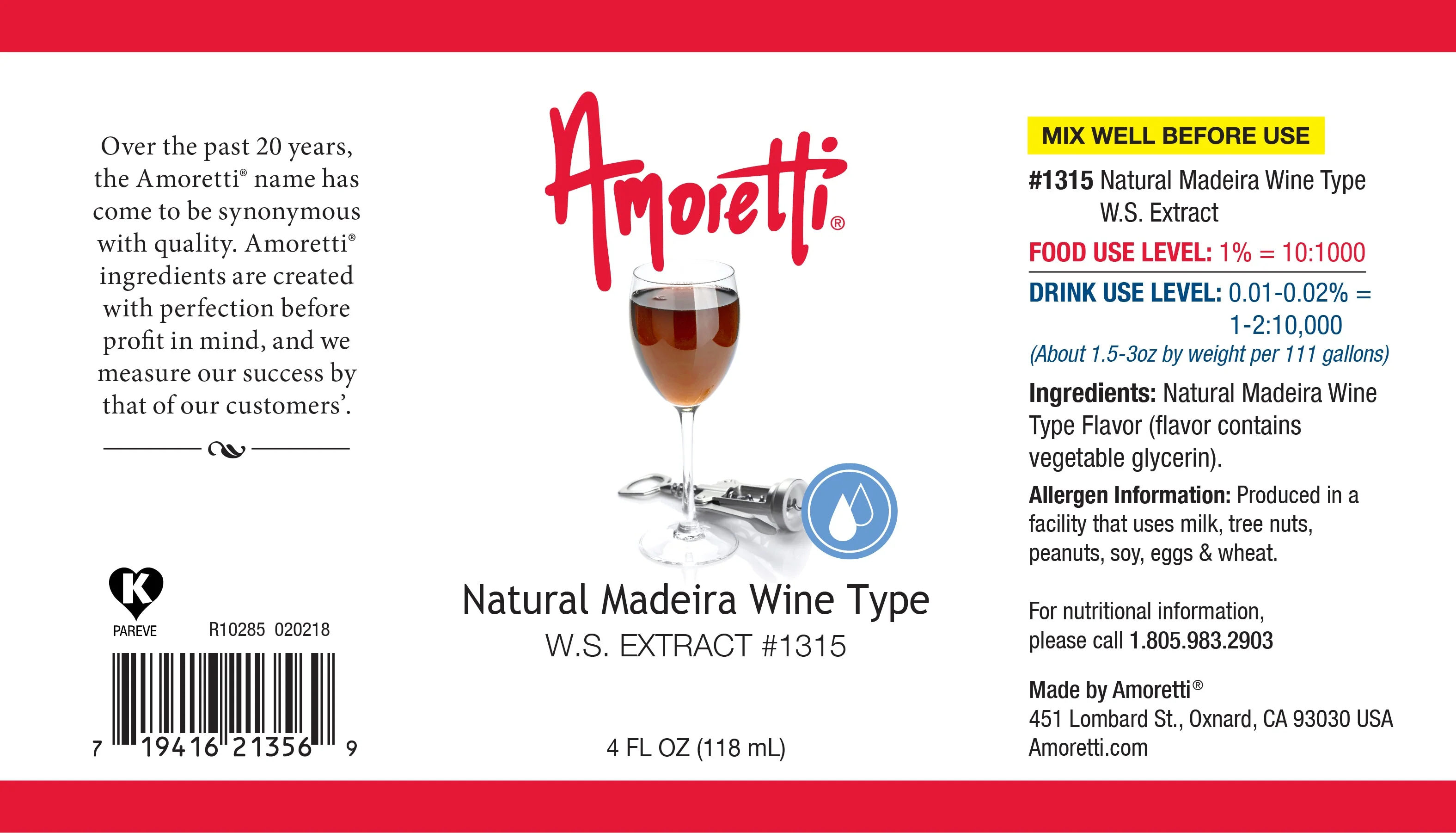 Natural Madeira Wine Type Extract Water Soluble - Image 2