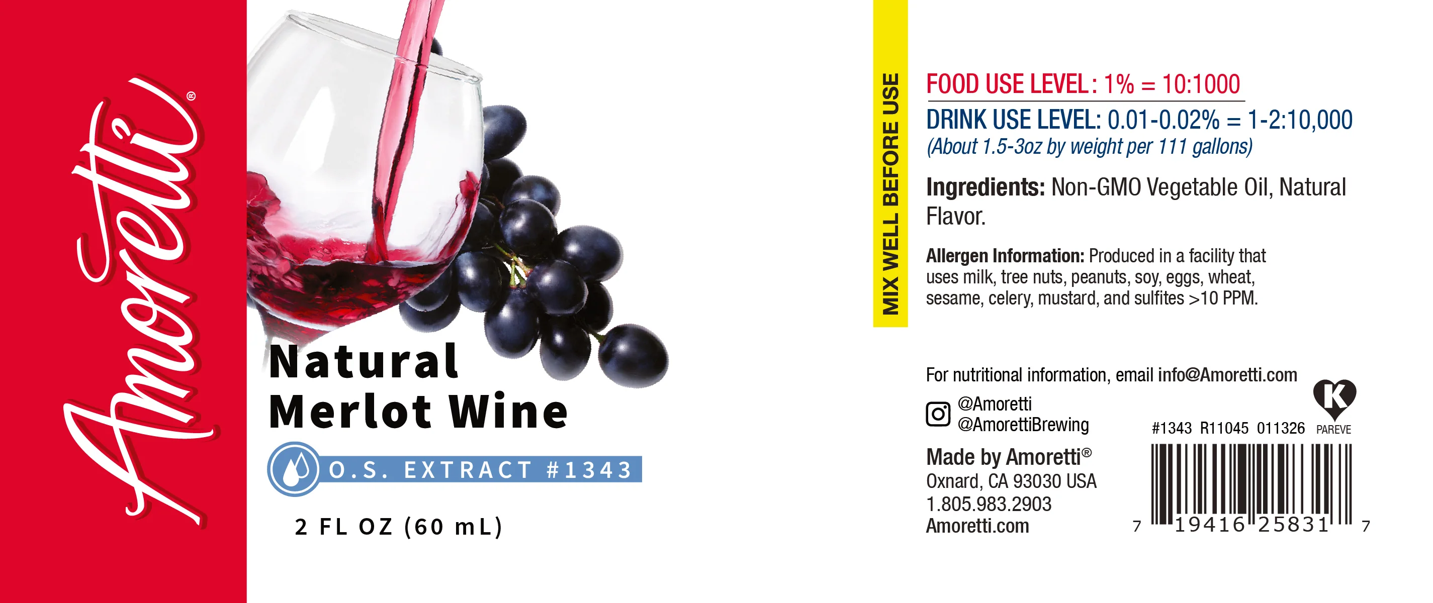 Natural Merlot Wine Oil Soluble - Image 2