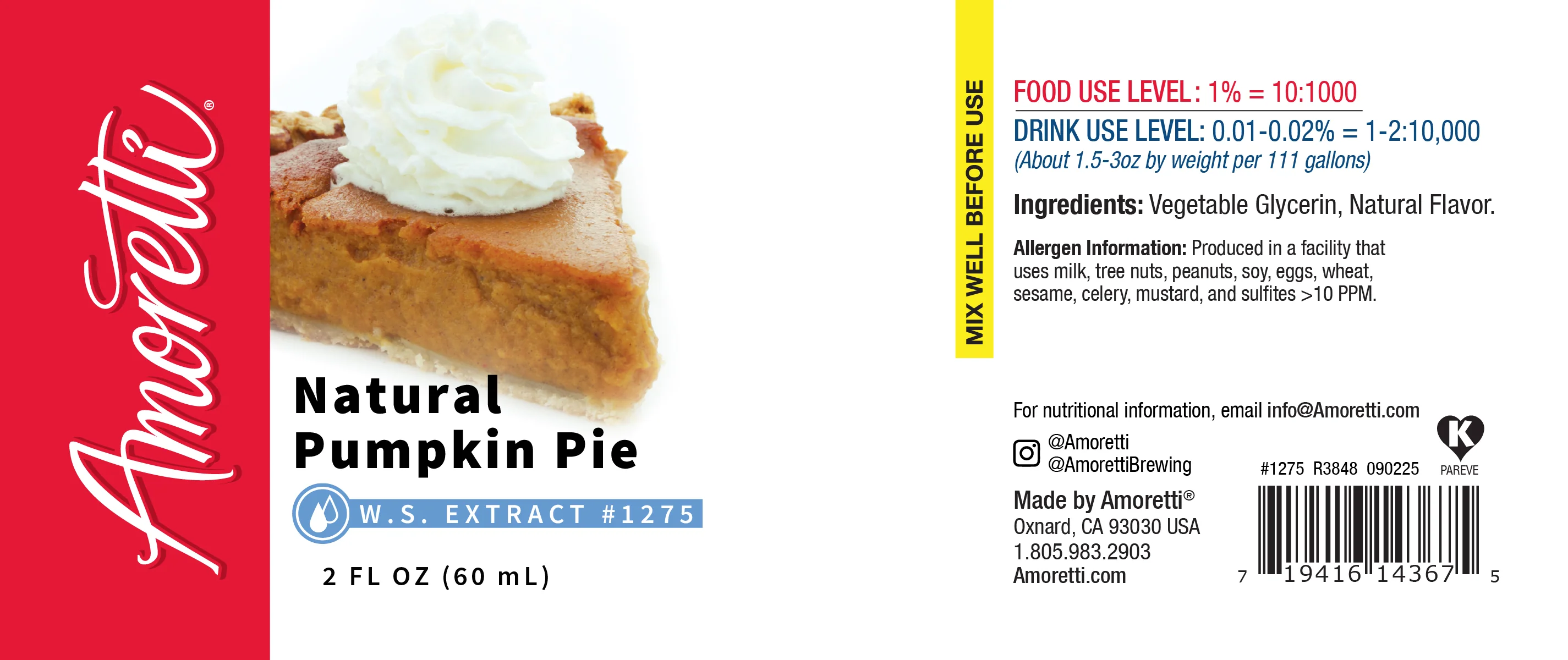 Natural Pumpkin Pie Extract Water Soluble - Image 2