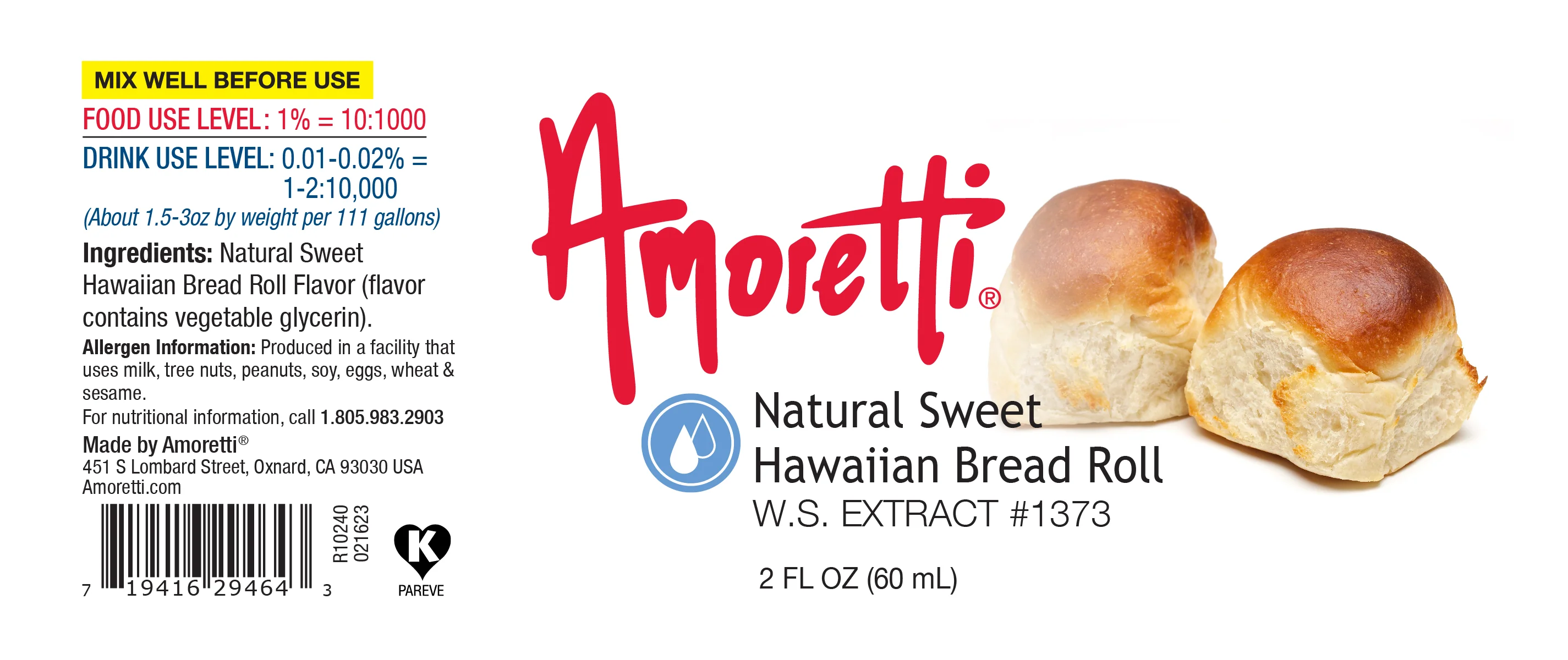 Natural Sweet Hawaiian Bread Roll Extract Water Soluble - Image 2