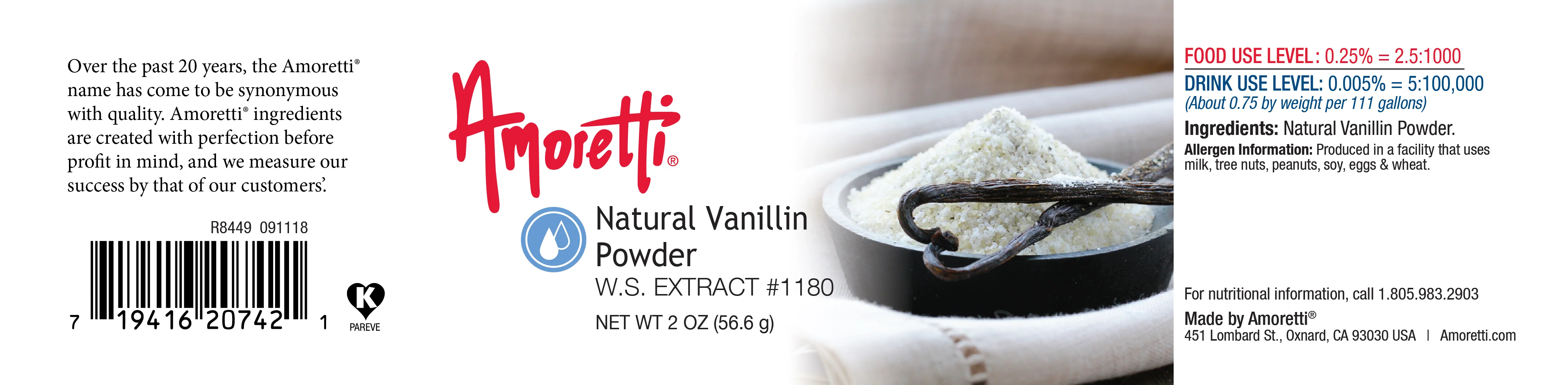 Natural Vanillin Powder Water Soluble - Image 2