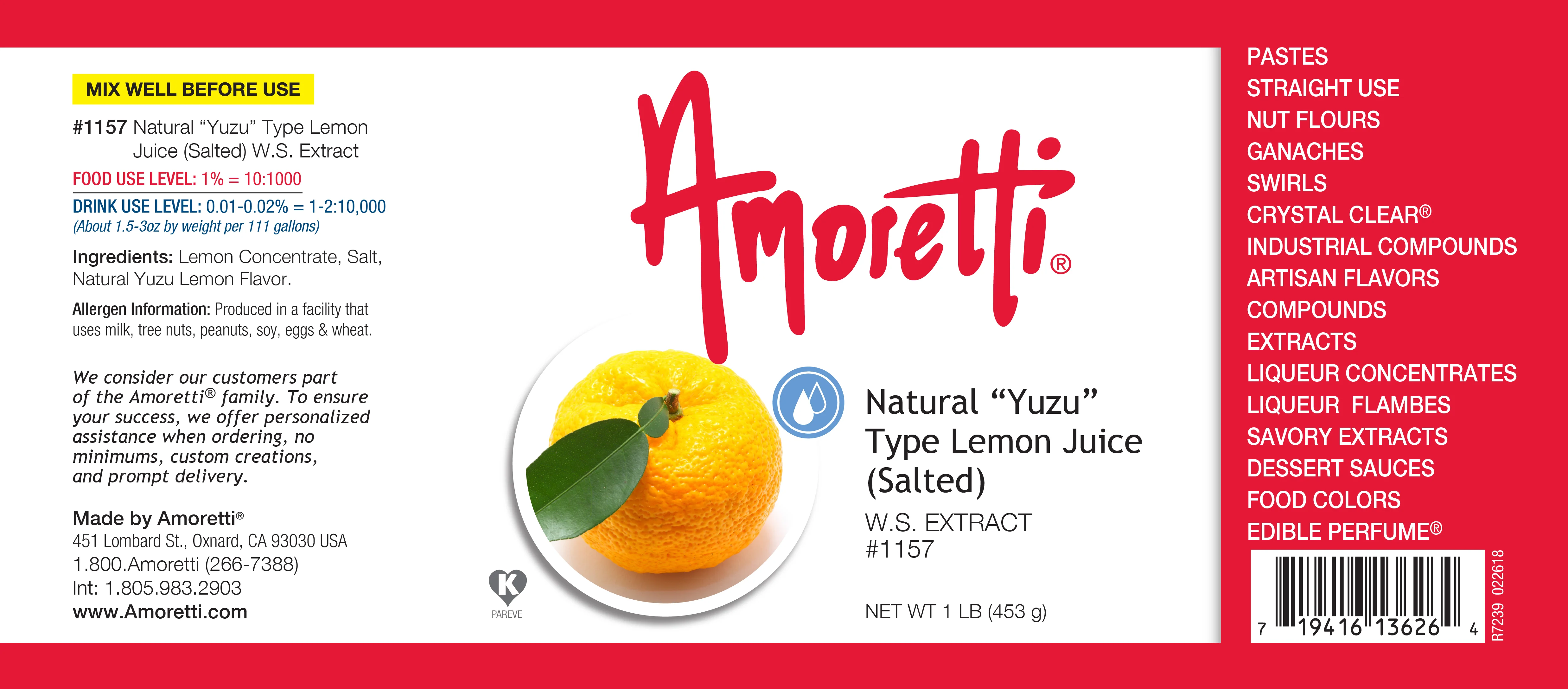 Natural "Yuzu" Type Lemon Juice Extract Water Soluble (salted) - Image 2